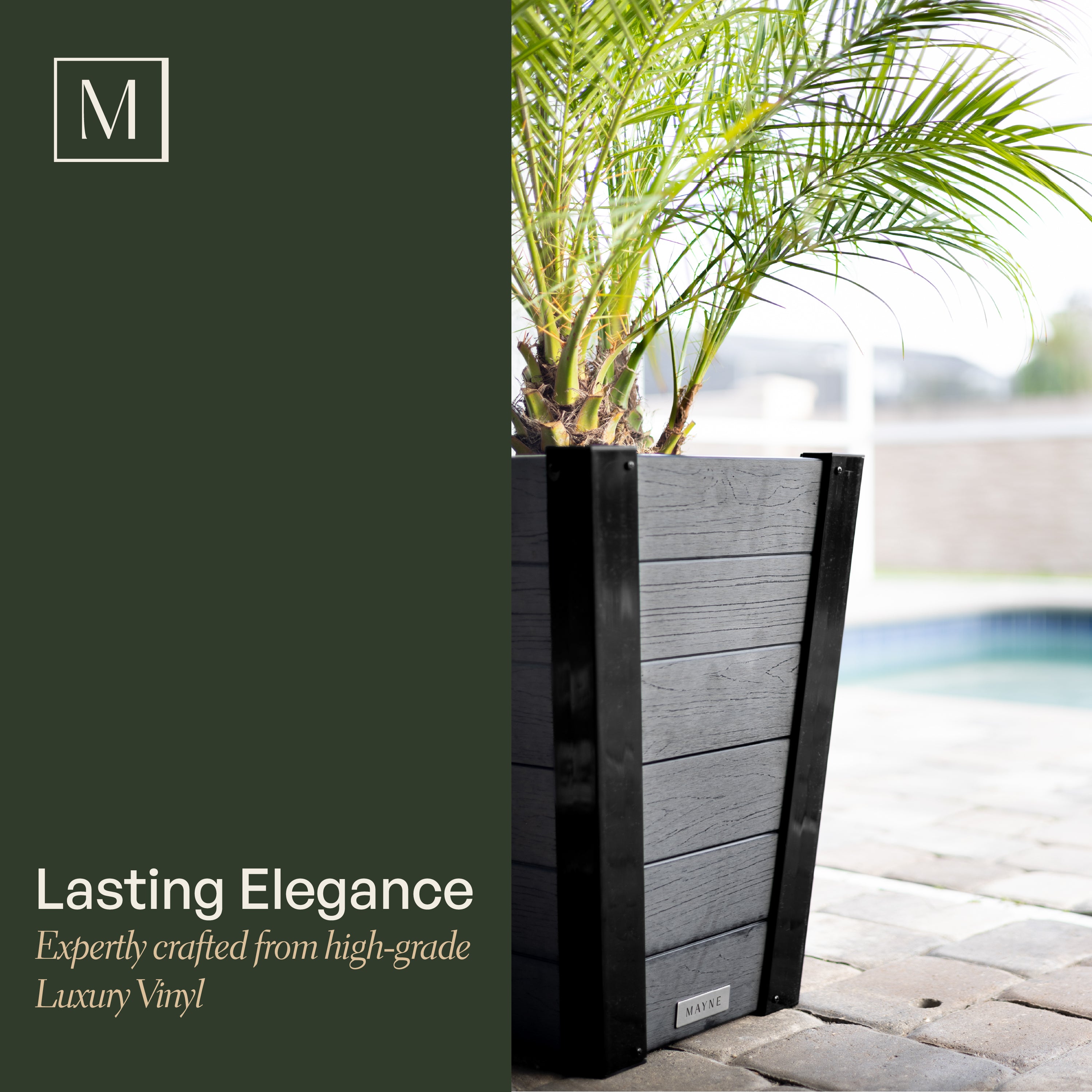 Mayne Horizon 18-Inch Tall Outdoor Planter