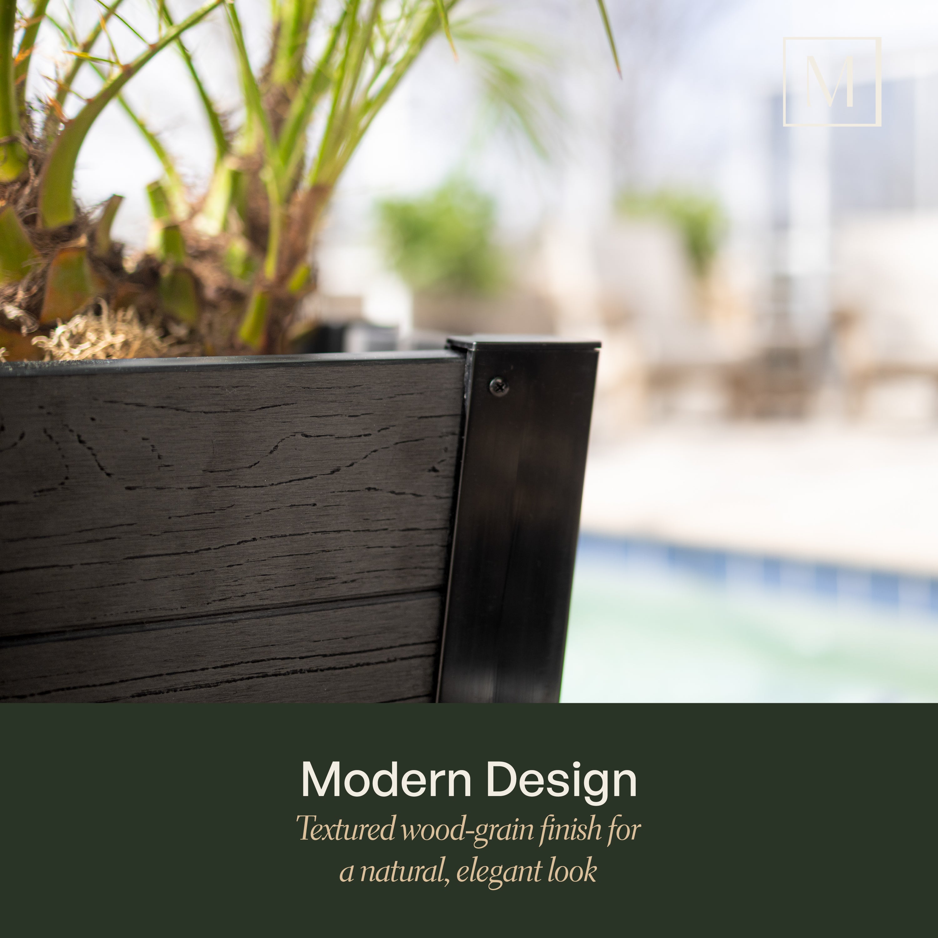 Mayne Horizon 18-Inch Tall Outdoor Planter