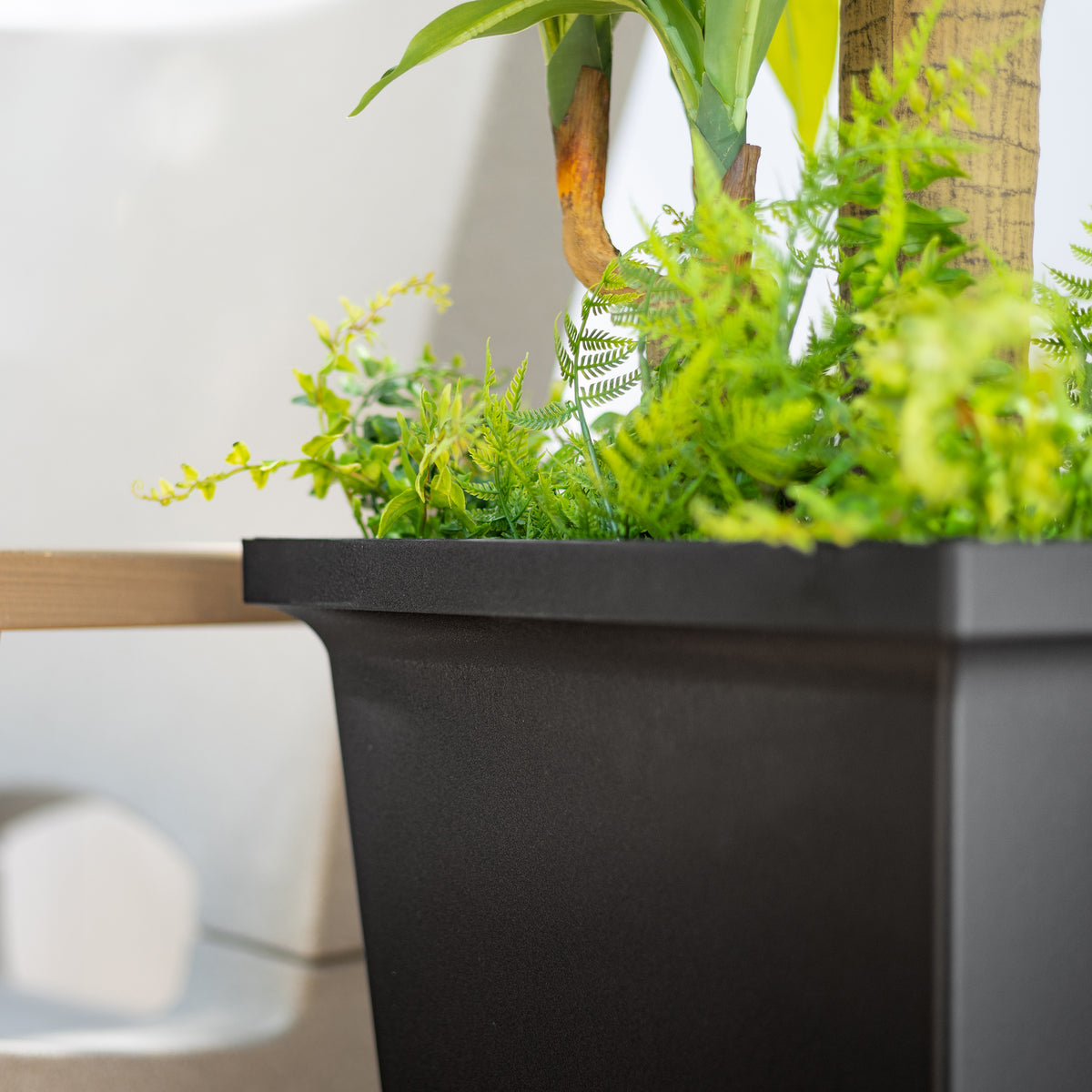 Mayne Evolve 24-Inch Tall Planter with Removable Planting Insert and Drip Tray