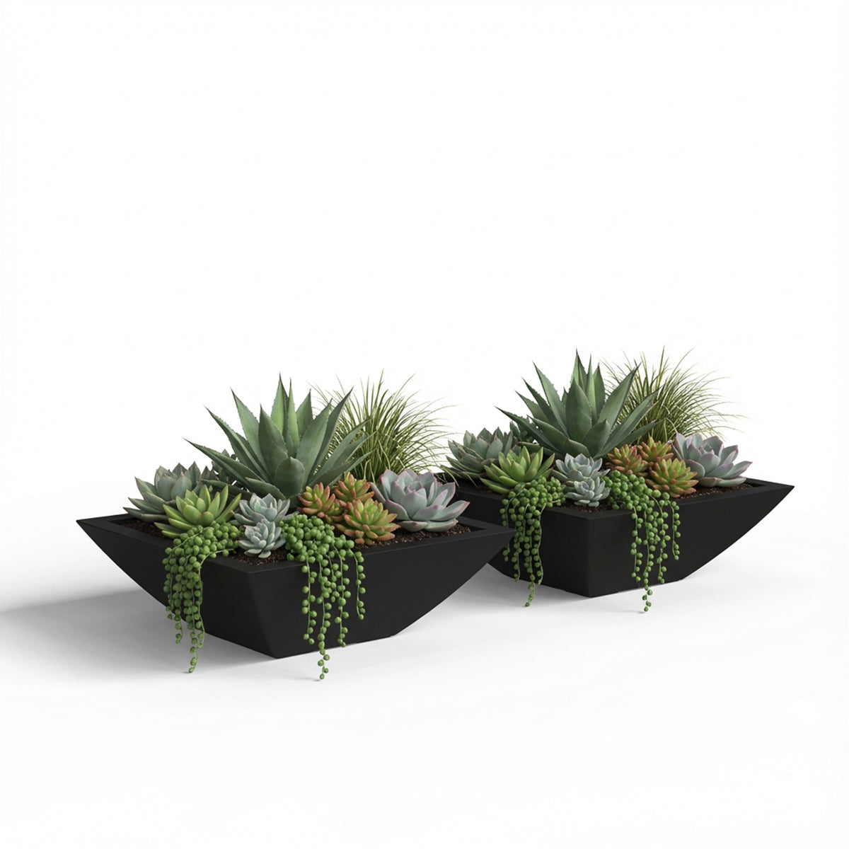 Mayne Evolve 20-Inch Square Tapered Bowl Planter
