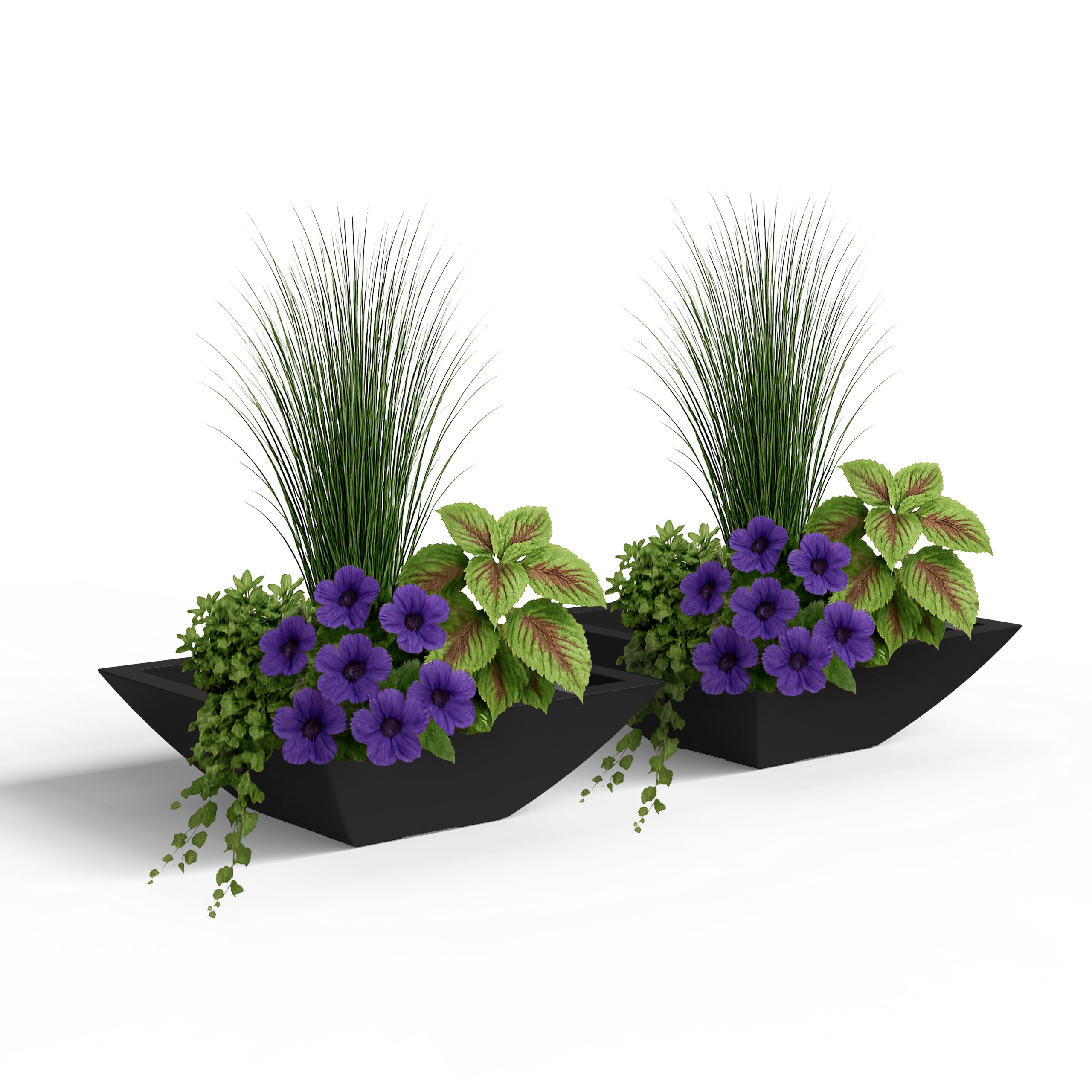 Mayne Evolve 20-Inch Square Tapered Bowl Planter