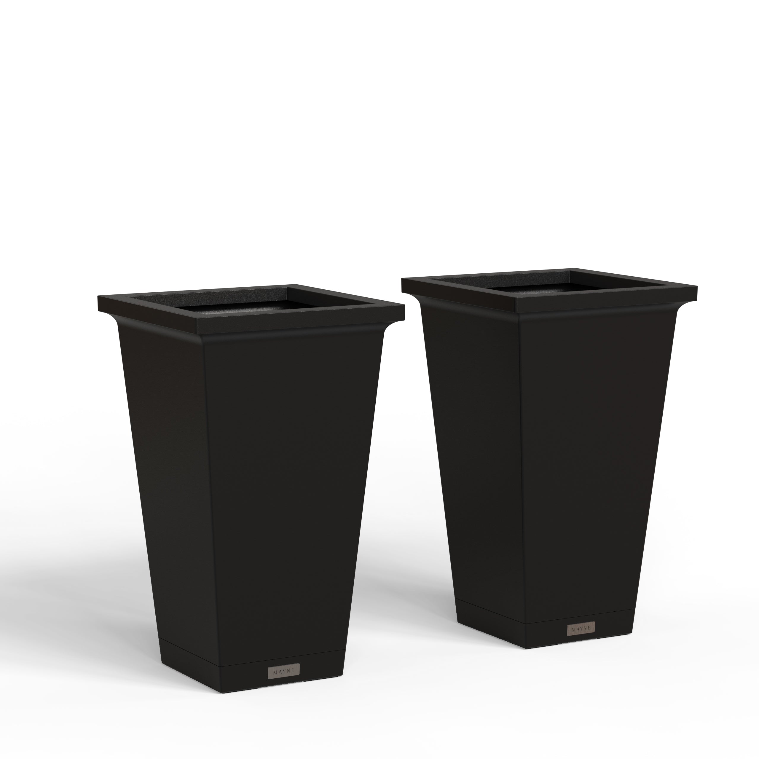 Mayne Evolve 24-Inch Tall Planter with Removable Planting Insert and Drip Tray