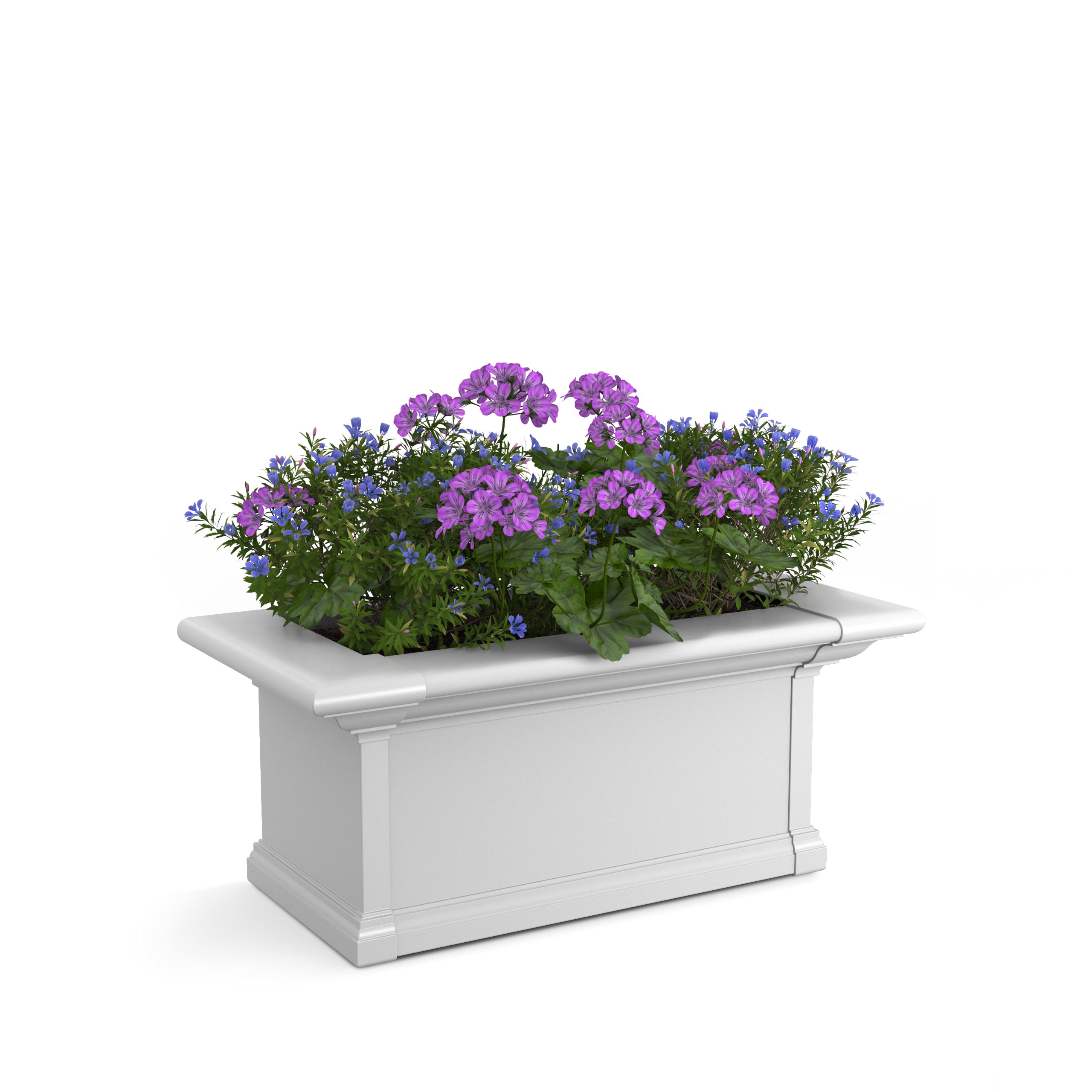 Mayne Yorkshire 2ft Self-Watering Window Box with Steel Wall Mount Brackets