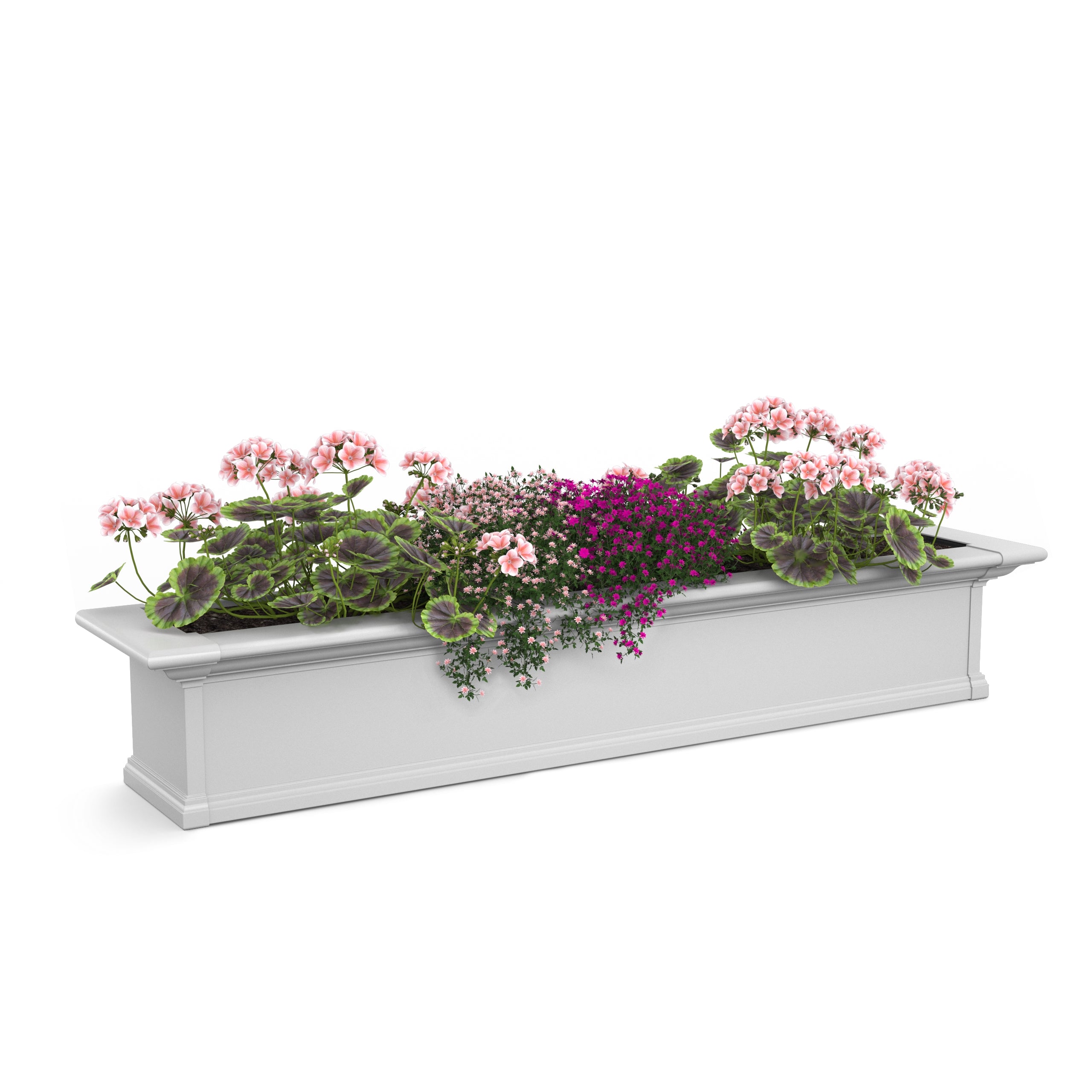 Mayne Yorkshire 4ft Self-Watering Window Box with Steel Wall Mount Brackets