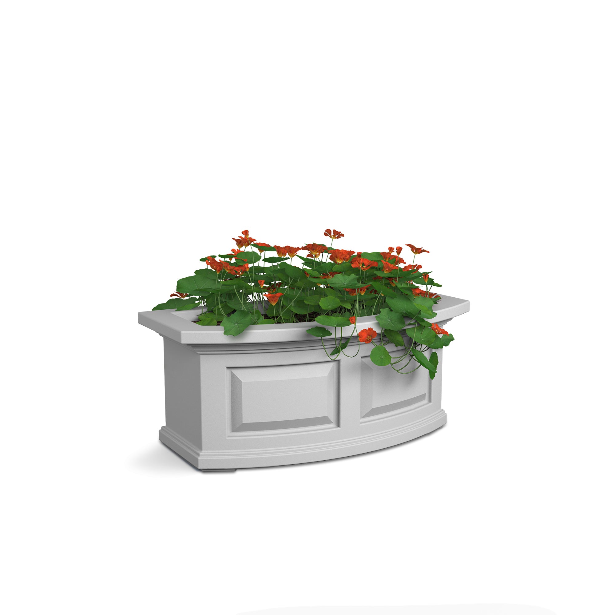 Mayne Nantucket 2ft Self-Watering Window Box with Steel Wall Mount Brackets