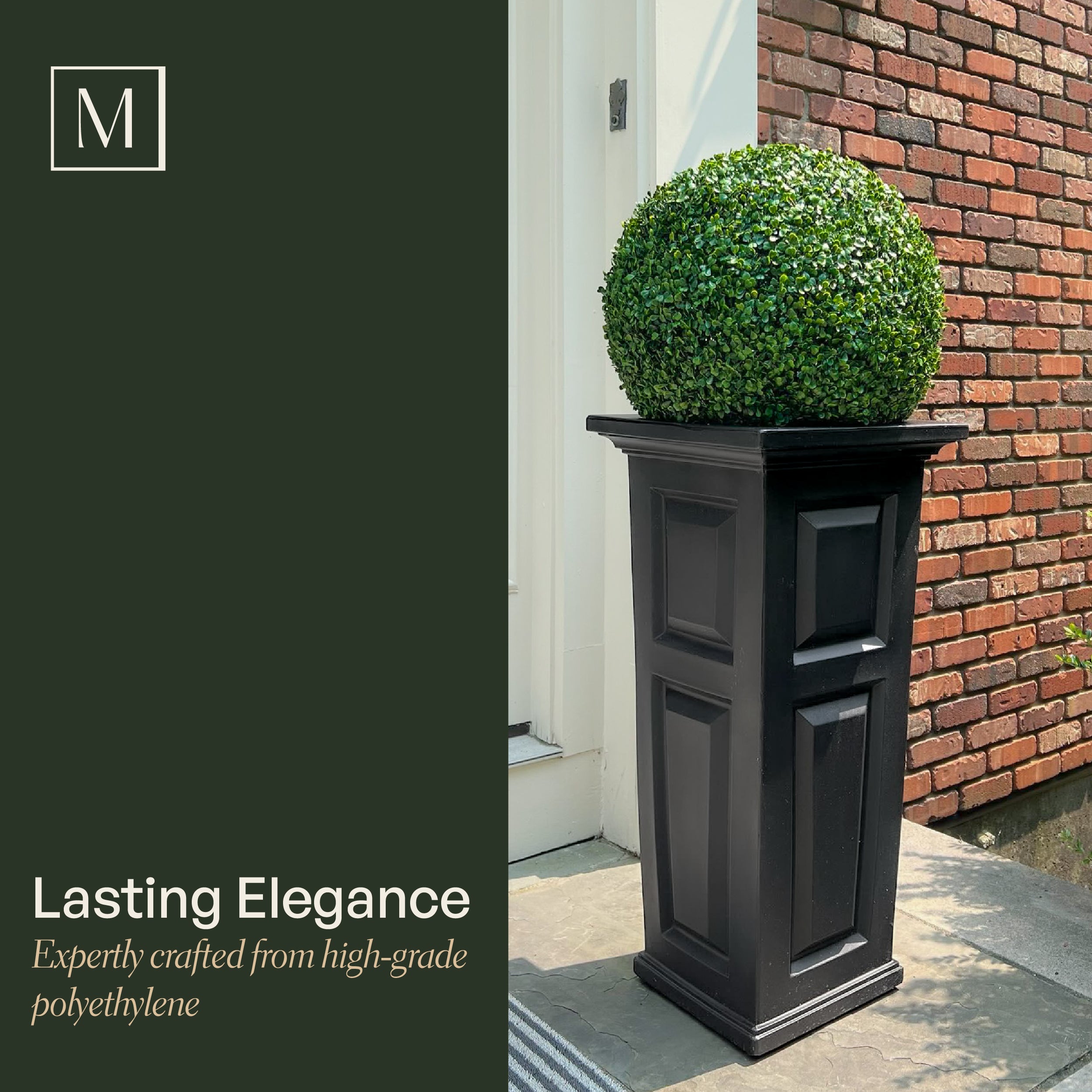 Mayne Nantucket 32-Inch Self-Watering Tall Planter with Removable Planting Insert