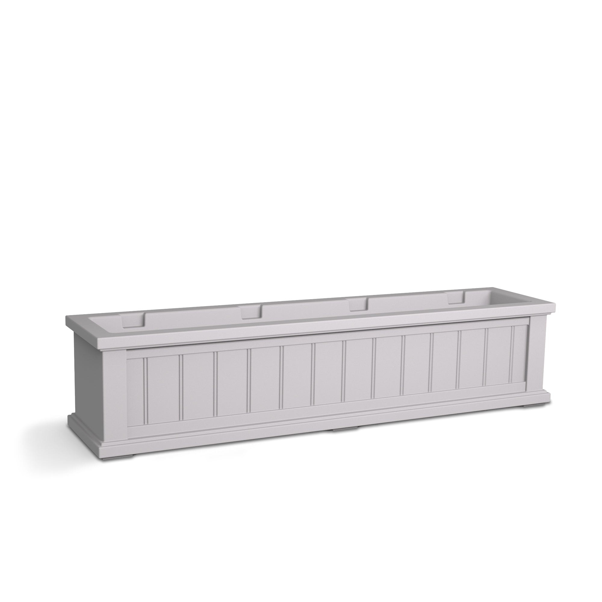 Mayne Cape Cod 4ft Self-Watering Window Box with Steel Wall Mount Brackets