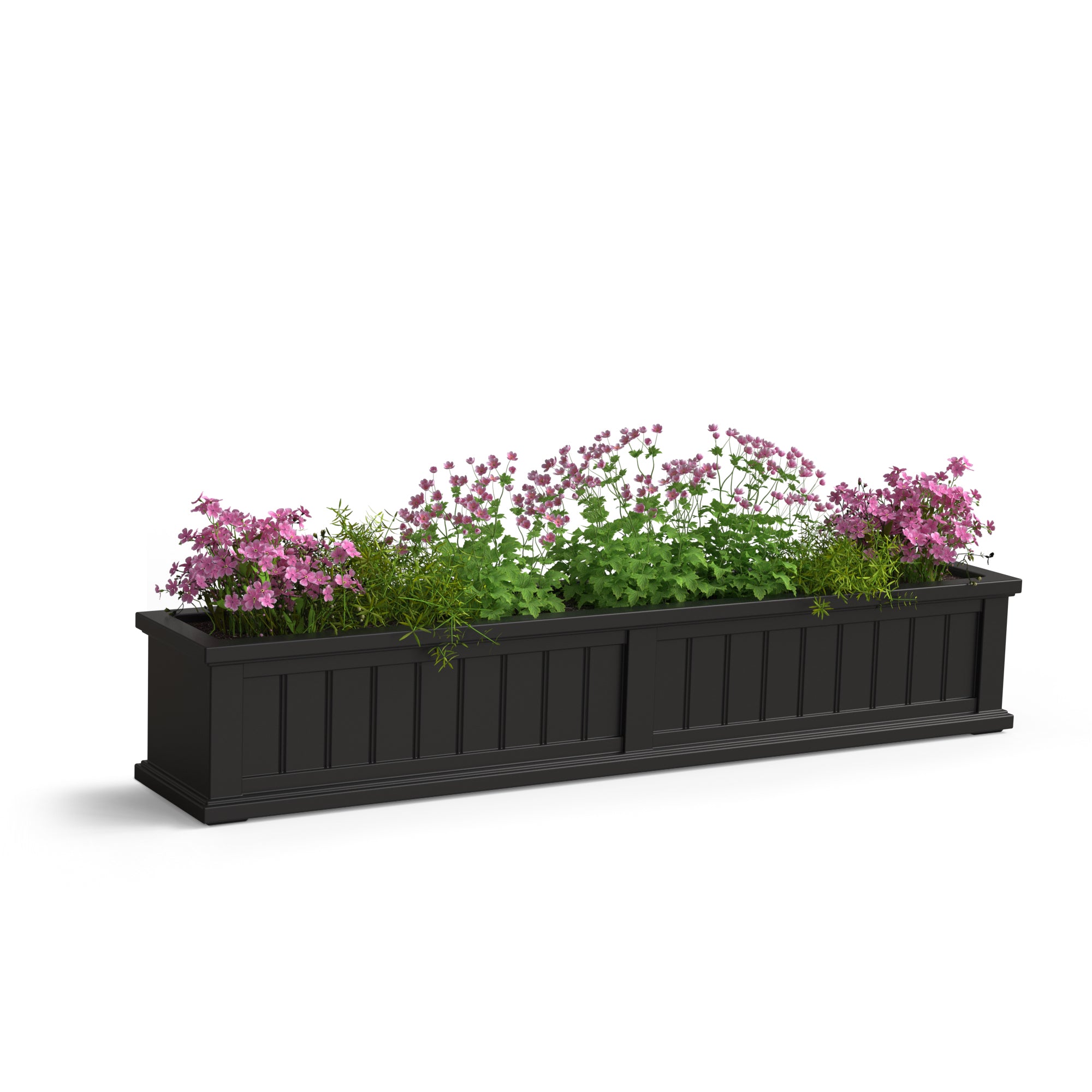 Mayne Cape Cod 5ft Self-Watering Window Box with Steel Wall Mount Brackets
