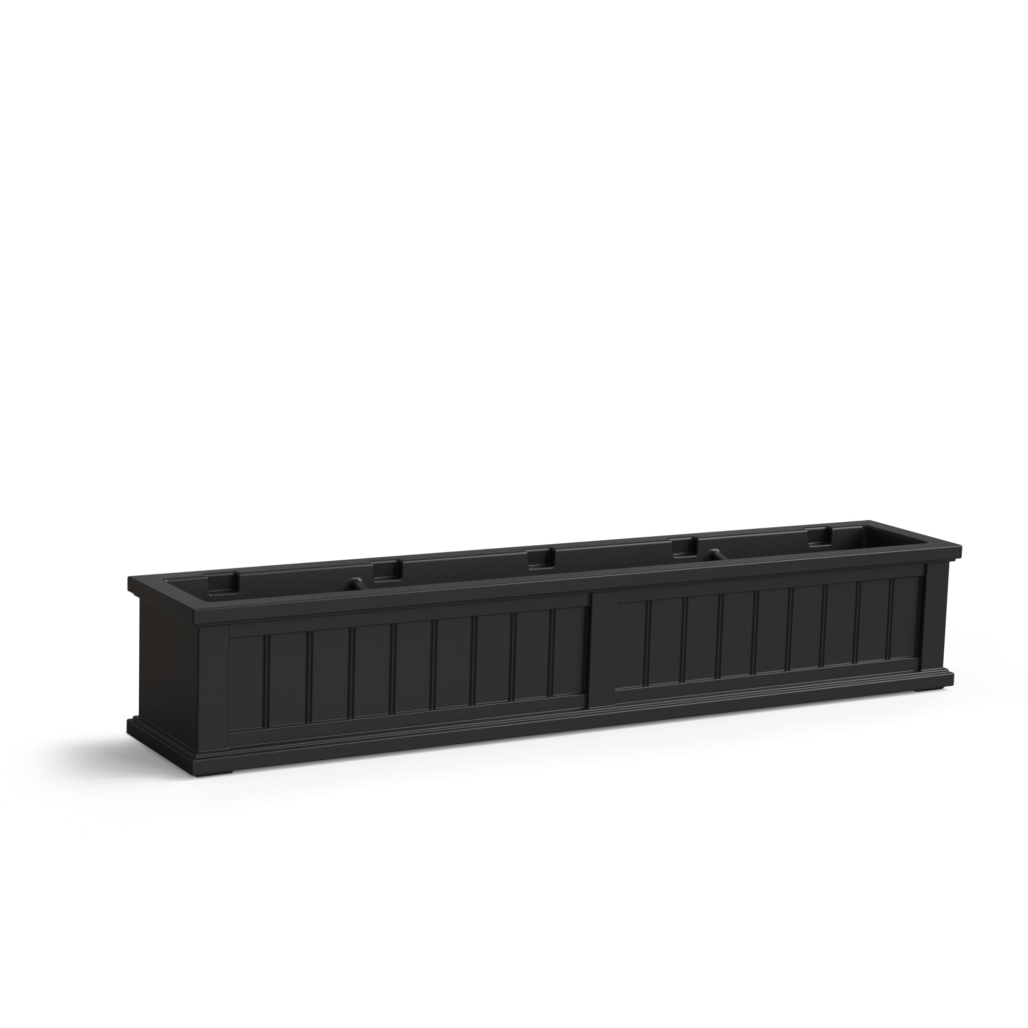 Mayne Cape Cod 5ft Self-Watering Window Box with Steel Wall Mount Brackets