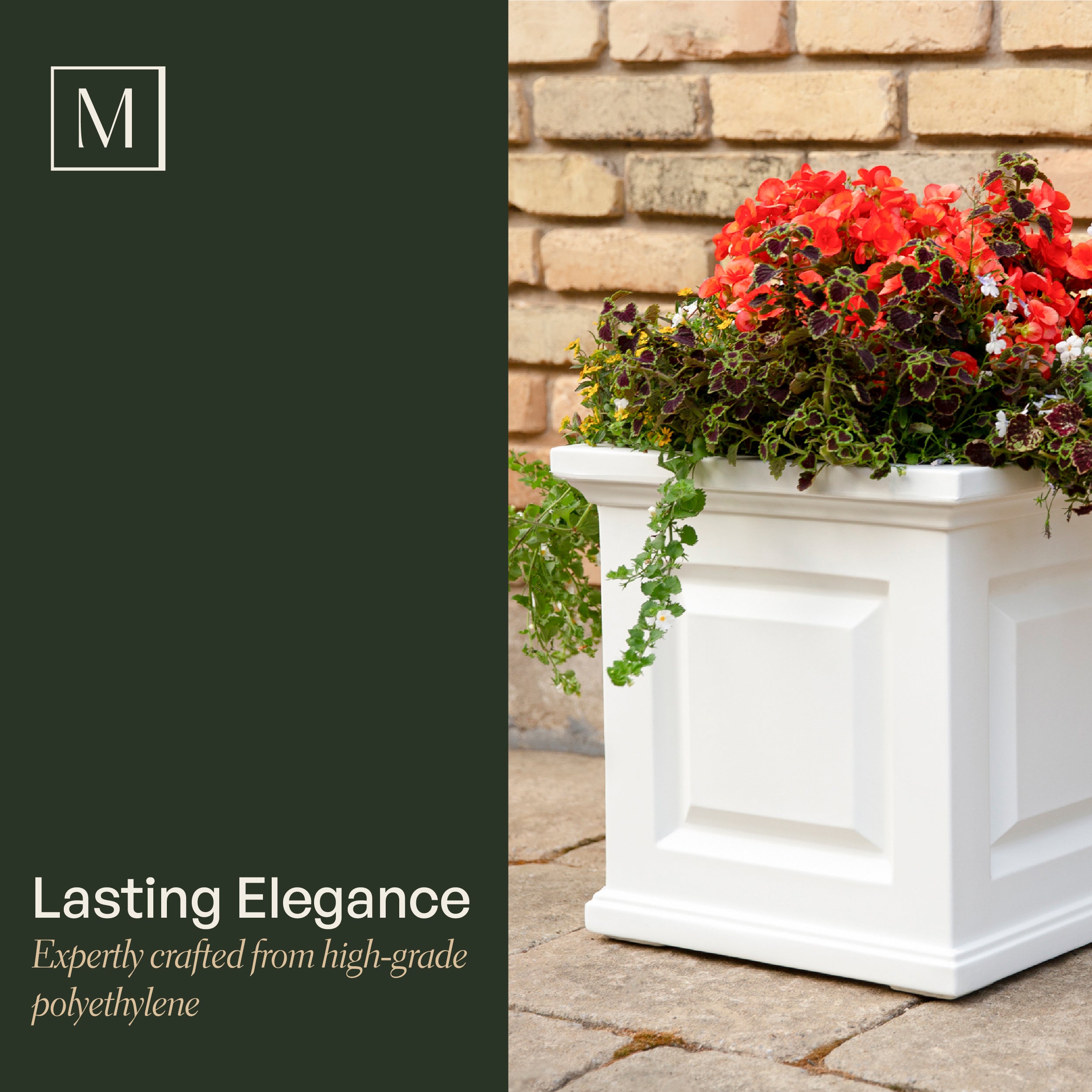 Mayne Nantucket 16-Inch Self-Watering Square Planter