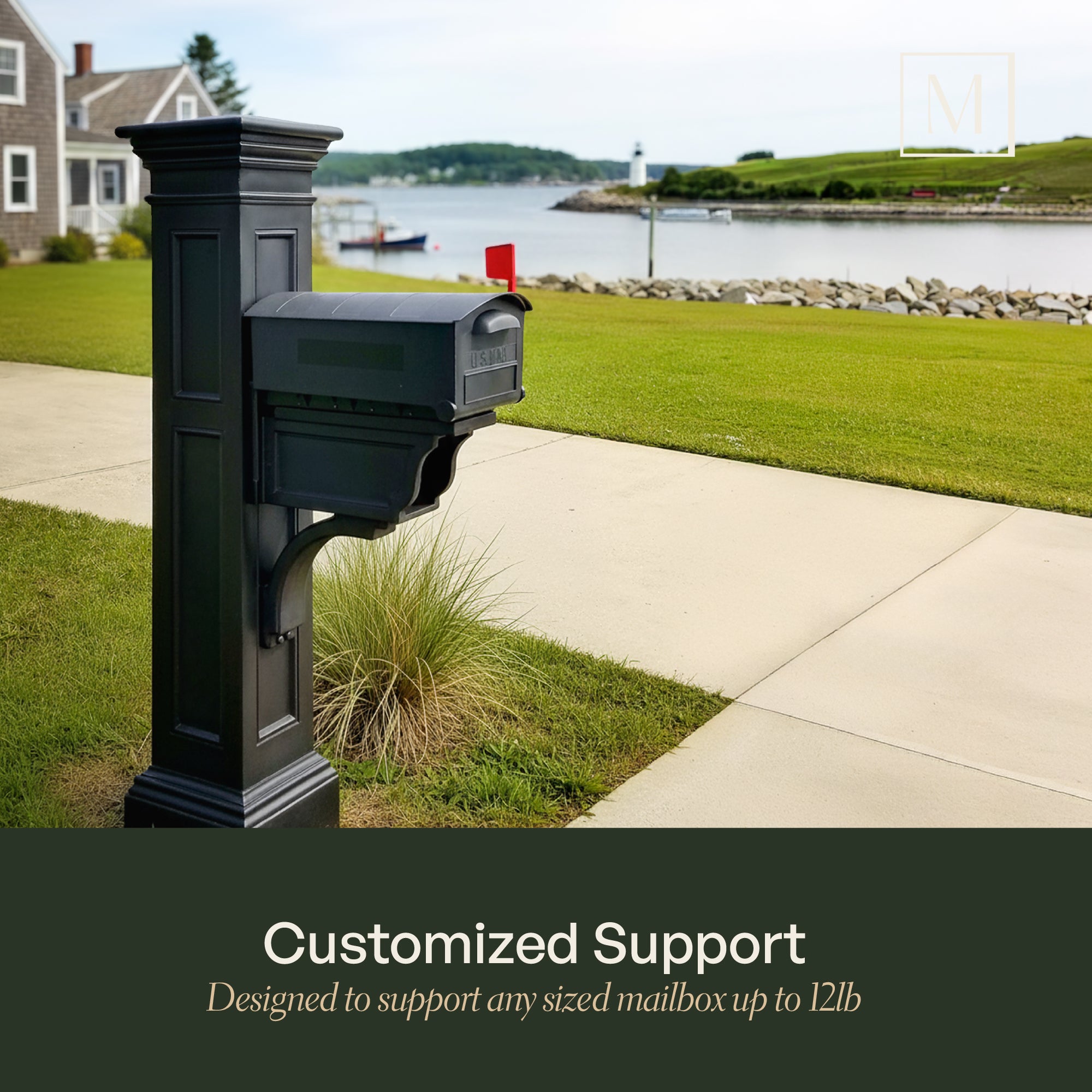 Mayne Liberty Single Arm Mail Post