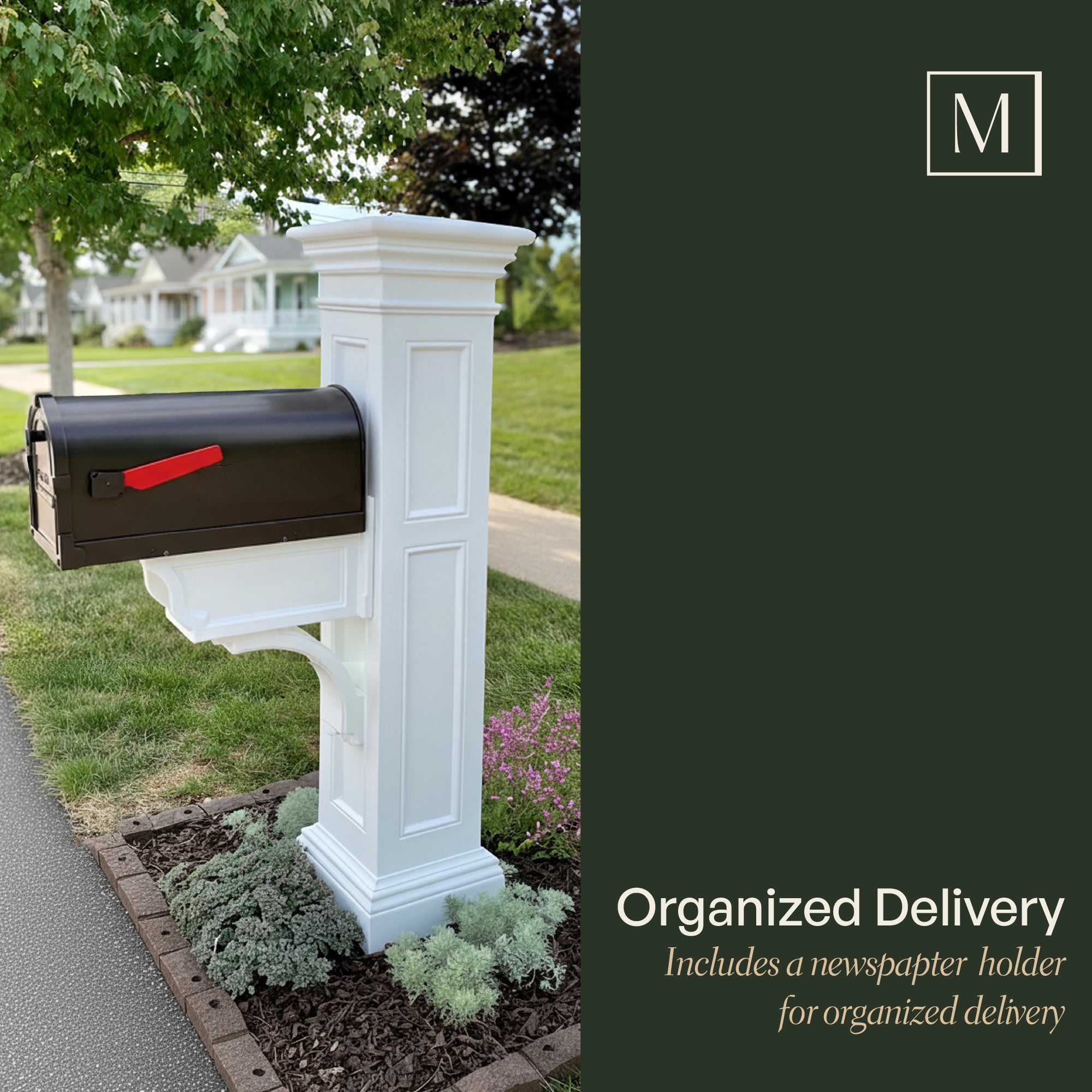 Mayne Liberty Single Arm Mail Post
