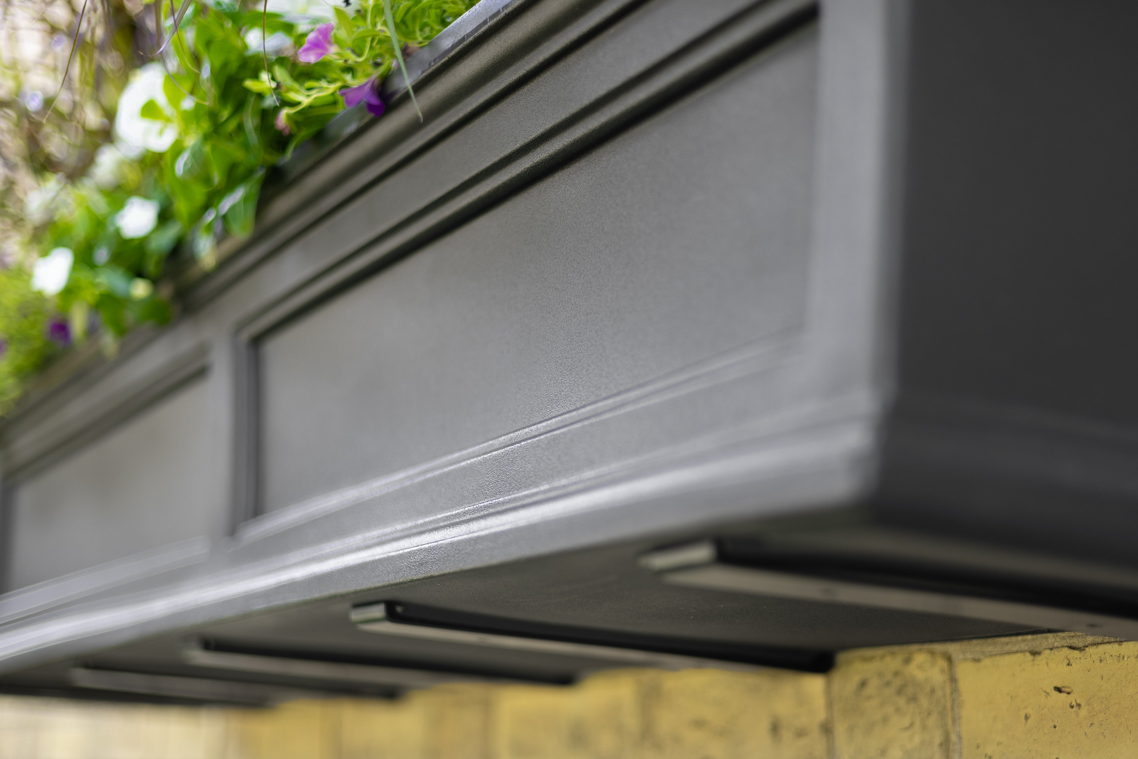 Mayne Fairfield 5ft Self-Watering Window Box with Steel Wall Mount Brackets