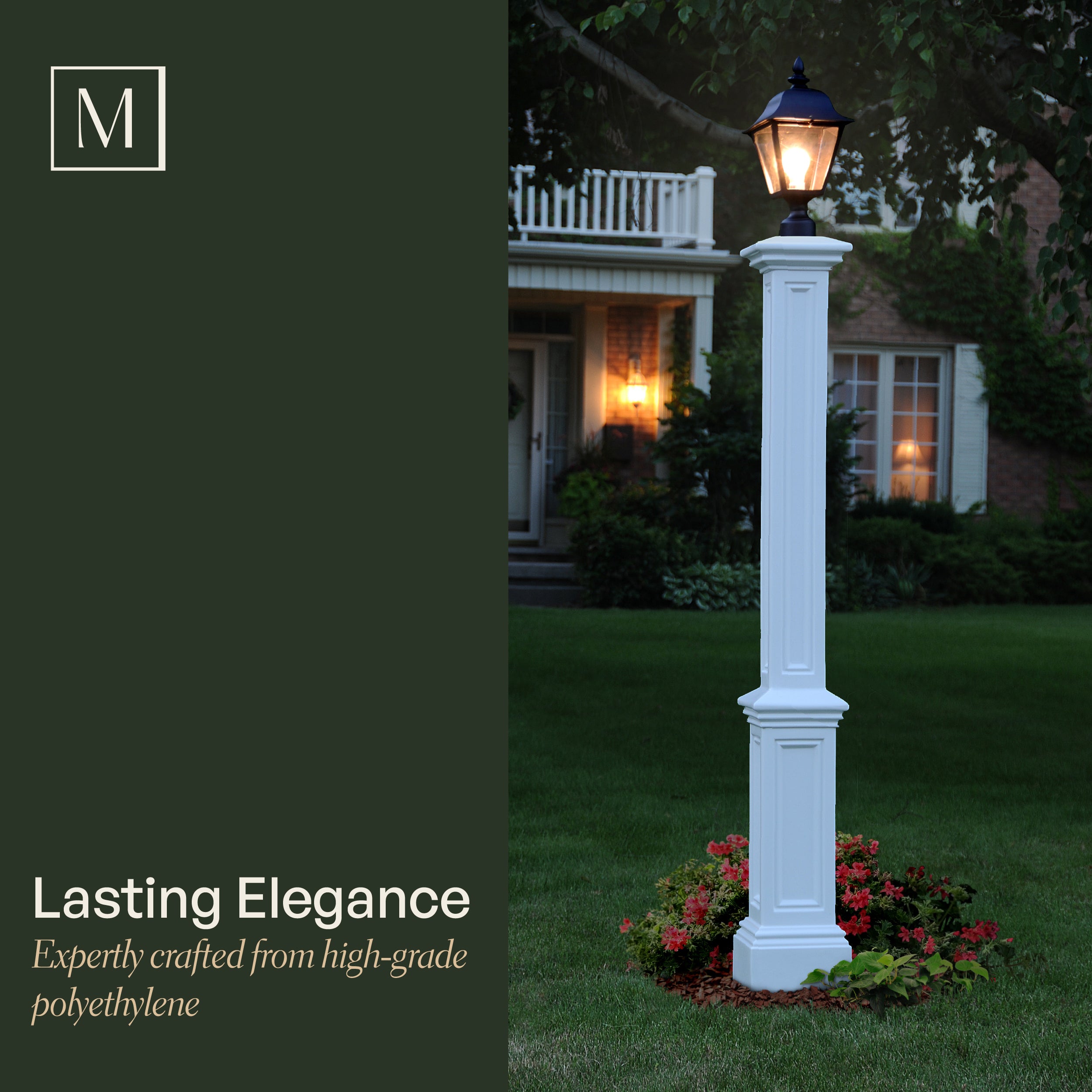Mayne Signature Lamp Post with PVC Mount