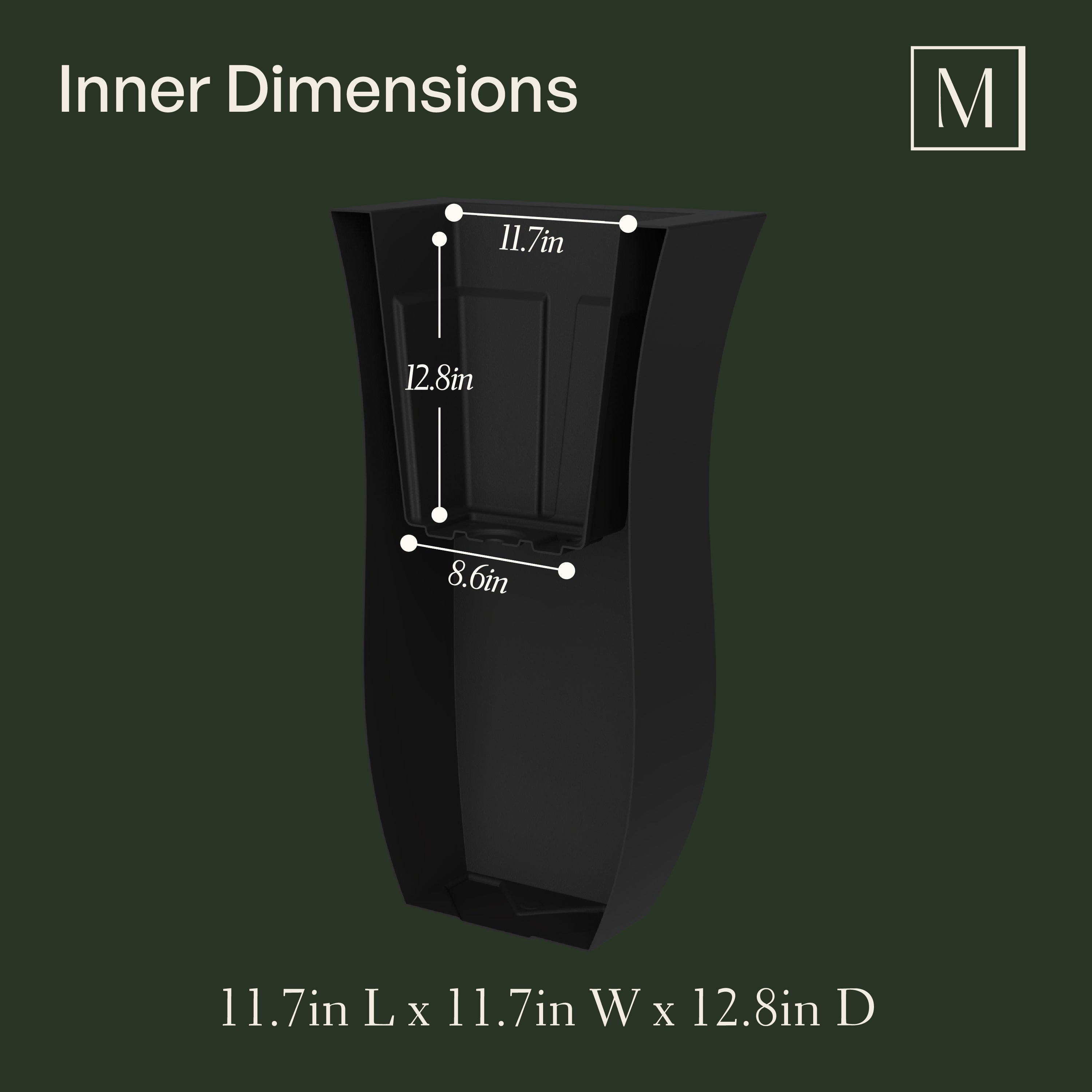 Mayne Valencia 30-Inch Indoor and Outdoor Tall Planter