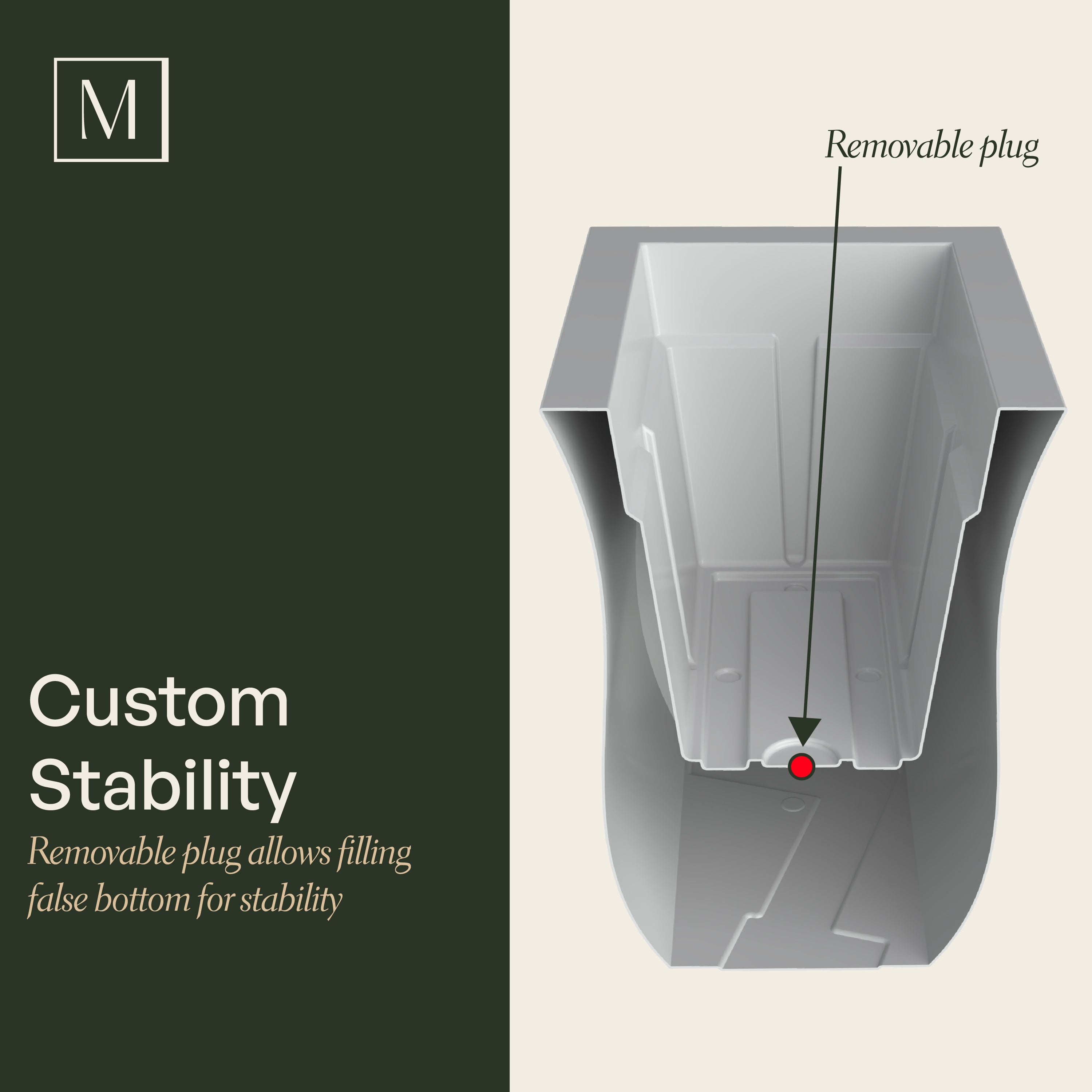 Mayne Valencia 36-Inch Indoor and Outdoor Tapered Trough Planter