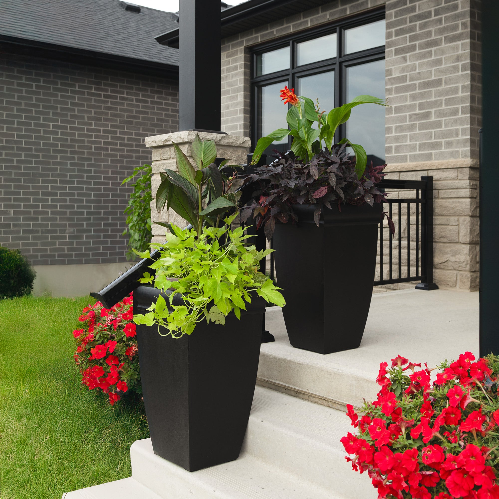 Mayne Chelsey 28-Inch Self-Watering Tall Planter (2-Pack)