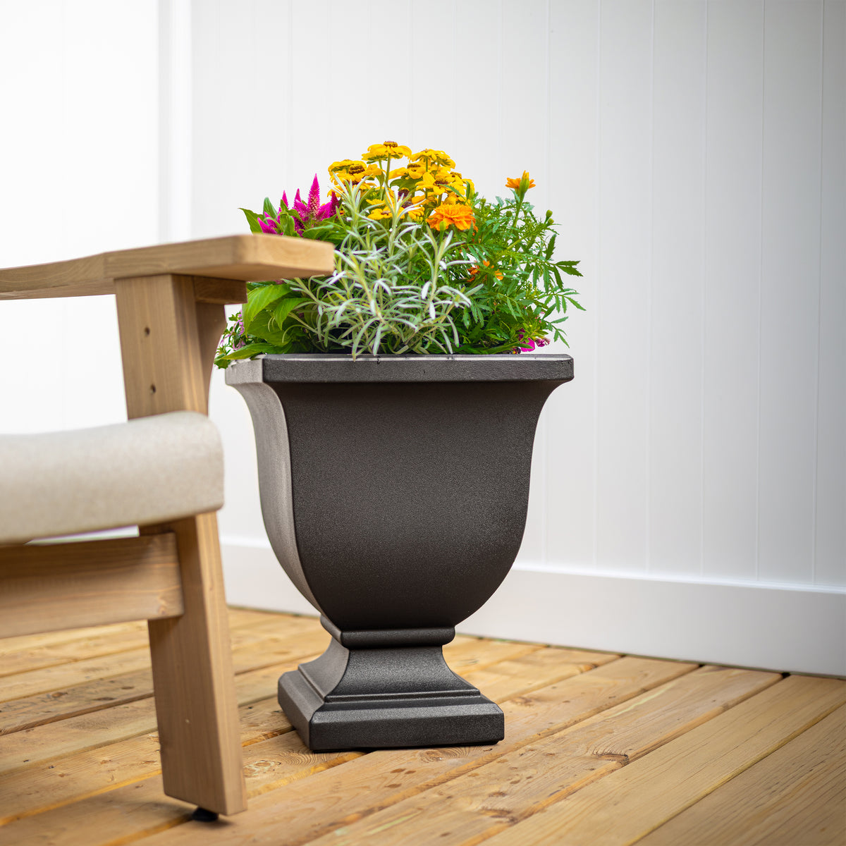 Mayne Augusta 20-Inch Self-Watering Tall Planter with Removable Planting Insert