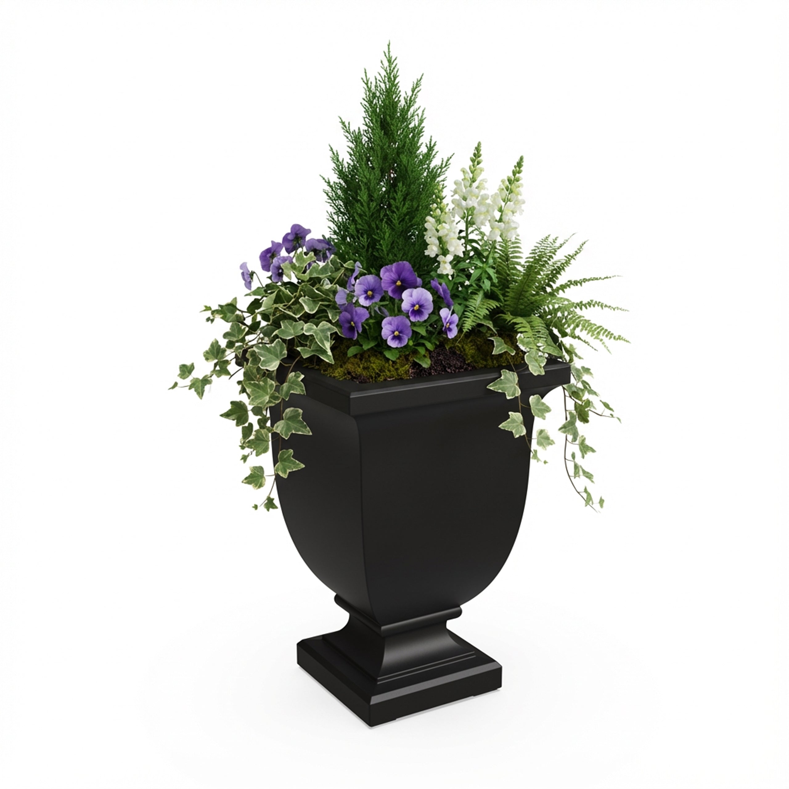 Mayne Augusta 26-Inch Self-Watering Tall Planter with Removable Planting Insert