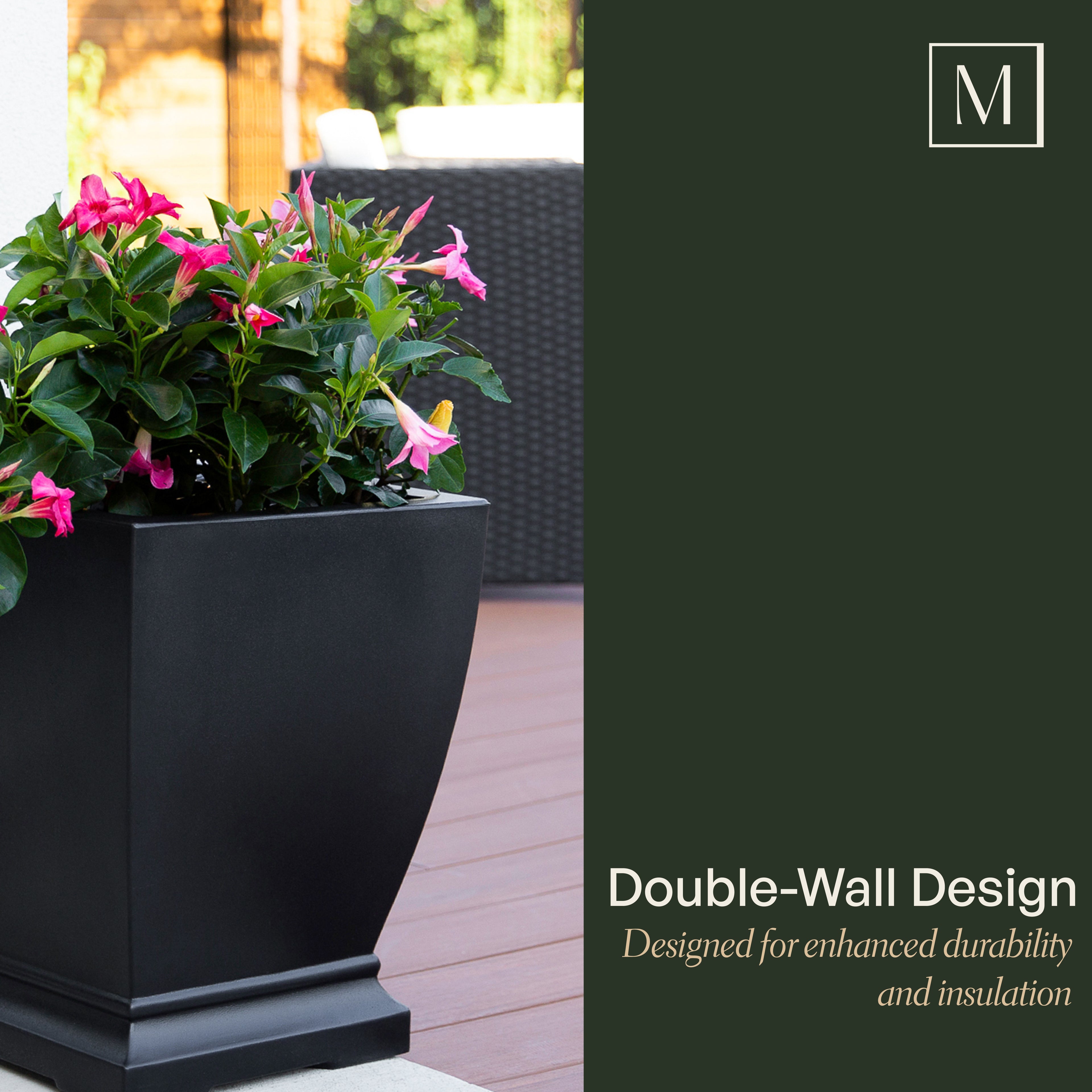 Mayne Acadia 18-Inch Self-Watering Tall Planter