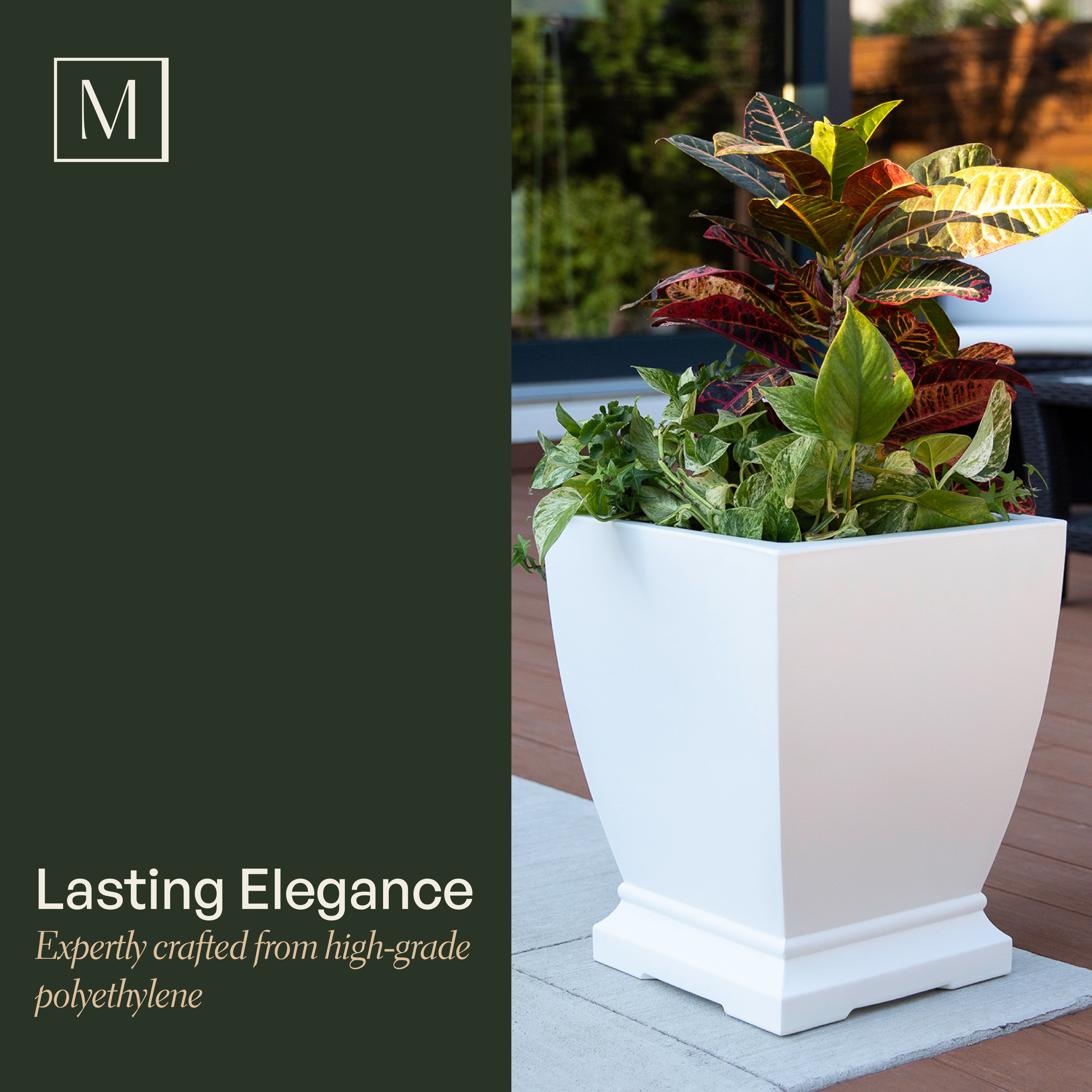 Mayne Acadia 18-Inch Self-Watering Tall Planter