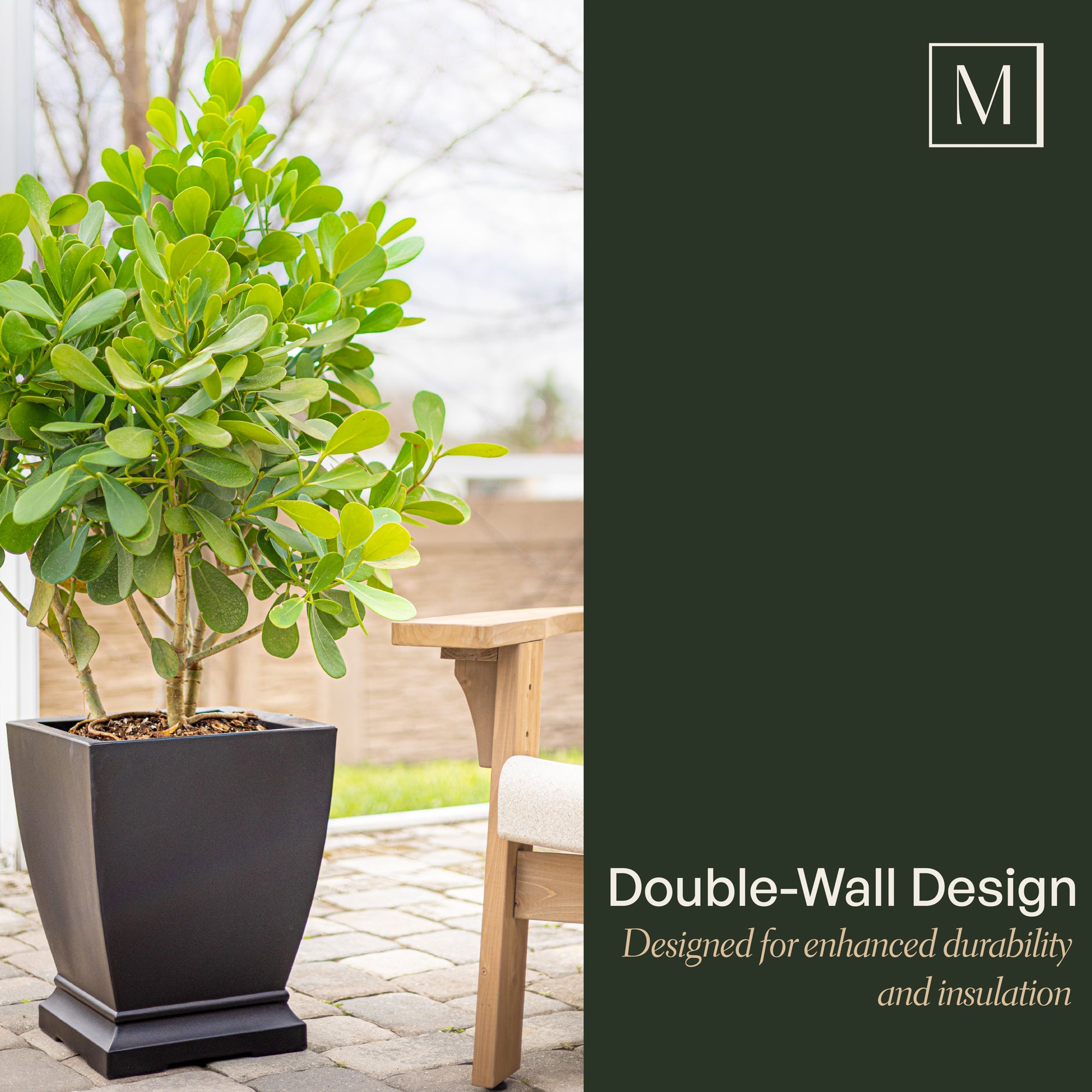 Mayne Acadia 18-Inch Self-Watering Tall Planter