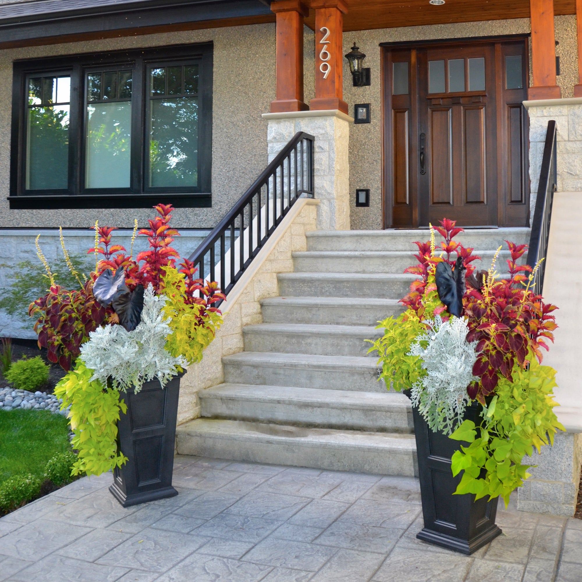 Mayne Fairfield 28-Inch Self-Watering Tall Planter with Removable Planting Insert