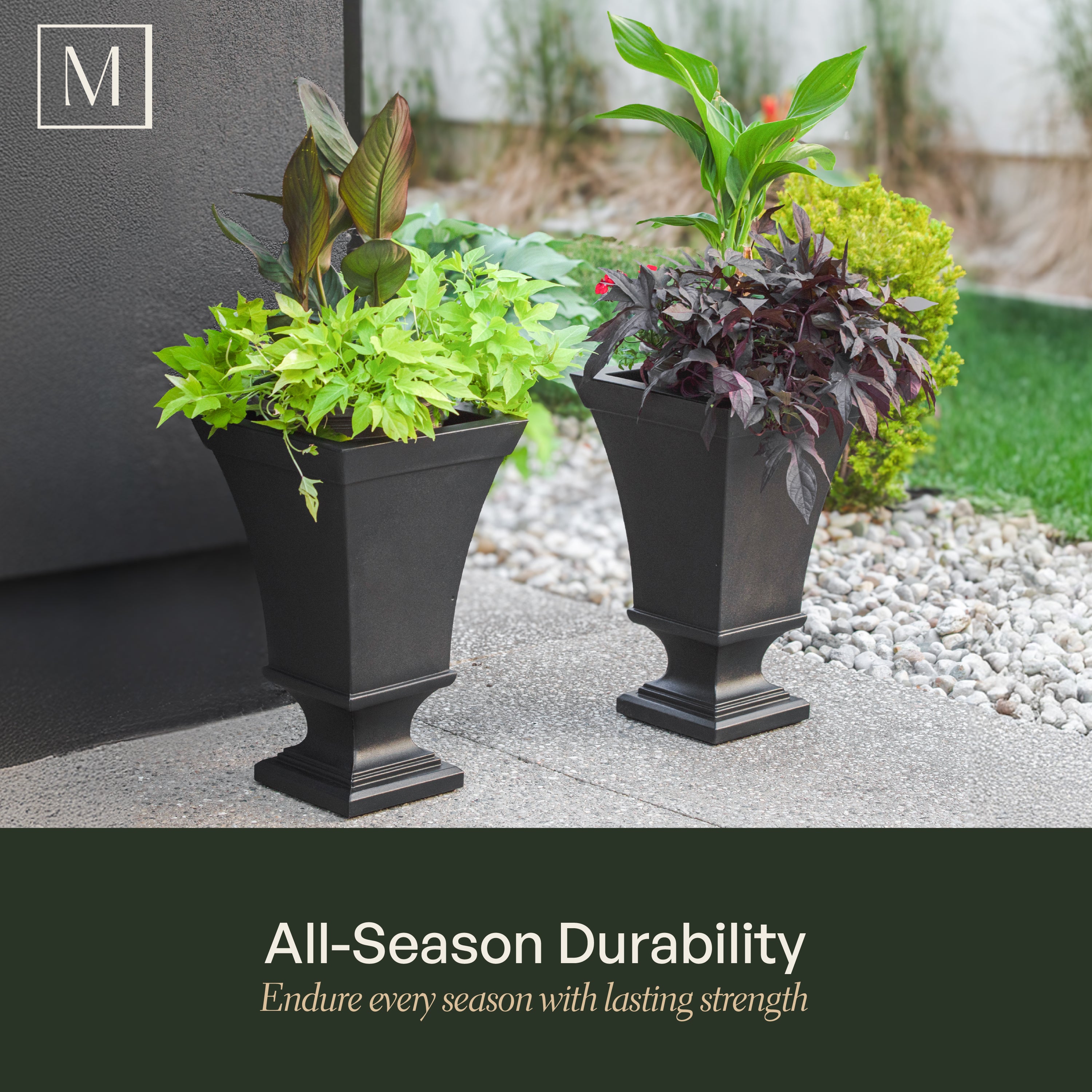 Mayne Vienna 25-Inch Self-Watering Urn Planter