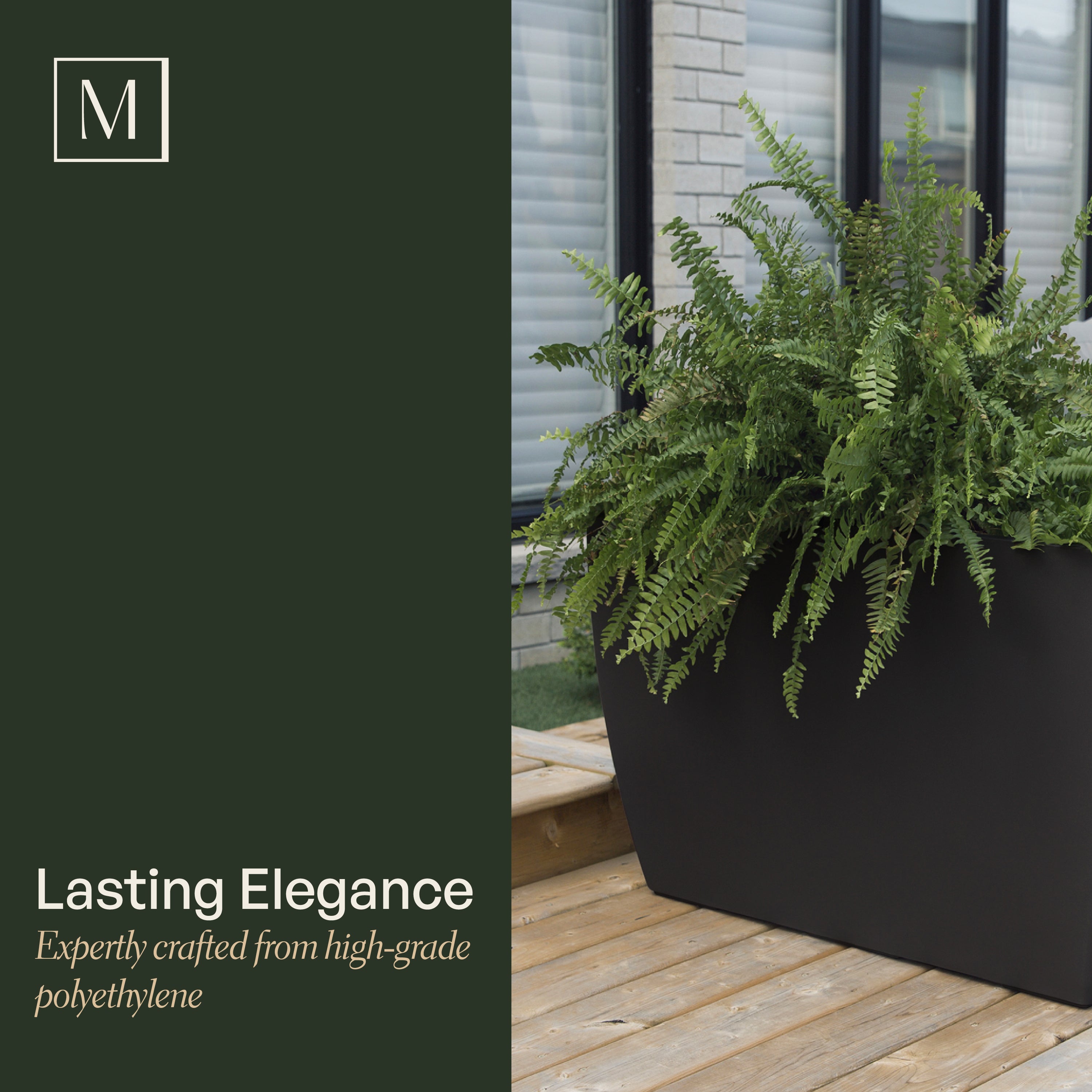 Mayne Kobi 36-Inch Self-Watering Tall Rectangular Planter