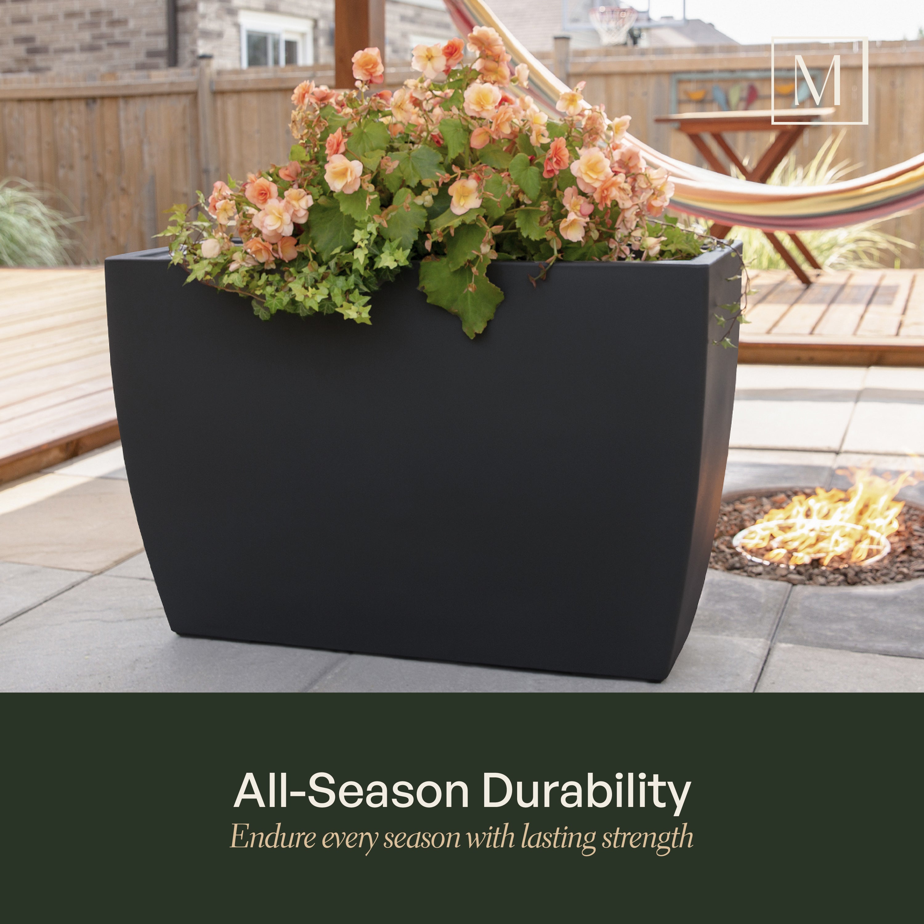 Mayne Kobi 36-Inch Self-Watering Tall Rectangular Planter