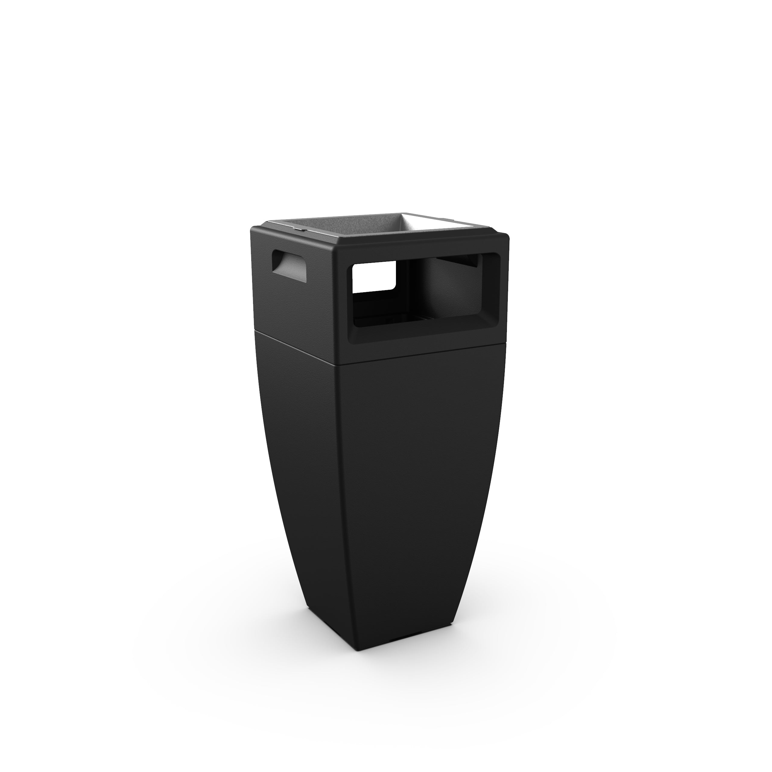 Mayne Kobi 43in Tall Waste Bin with Ashtray Insert
