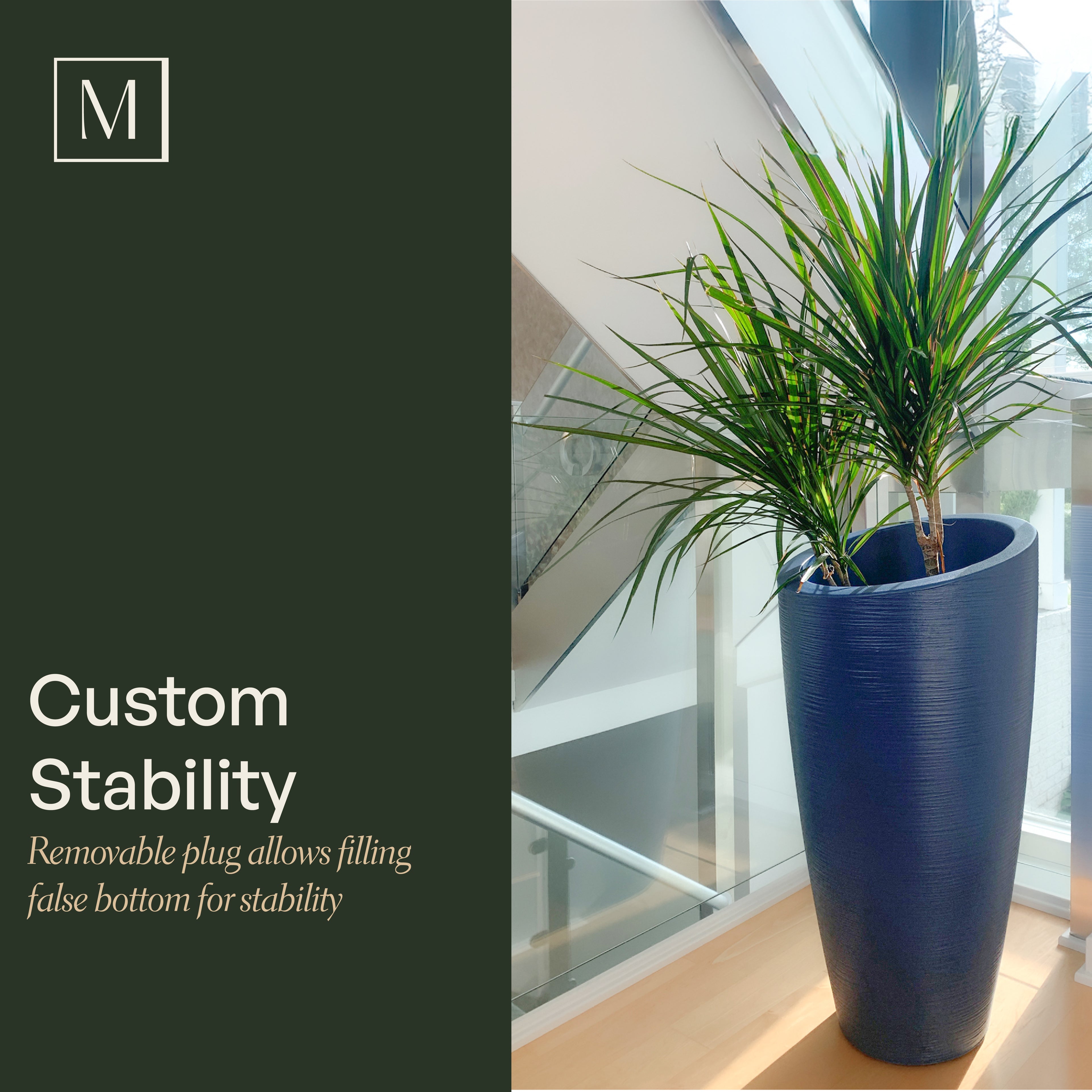 Mayne Modesto 32-Inch Tall Indoor and Outdoor Planter