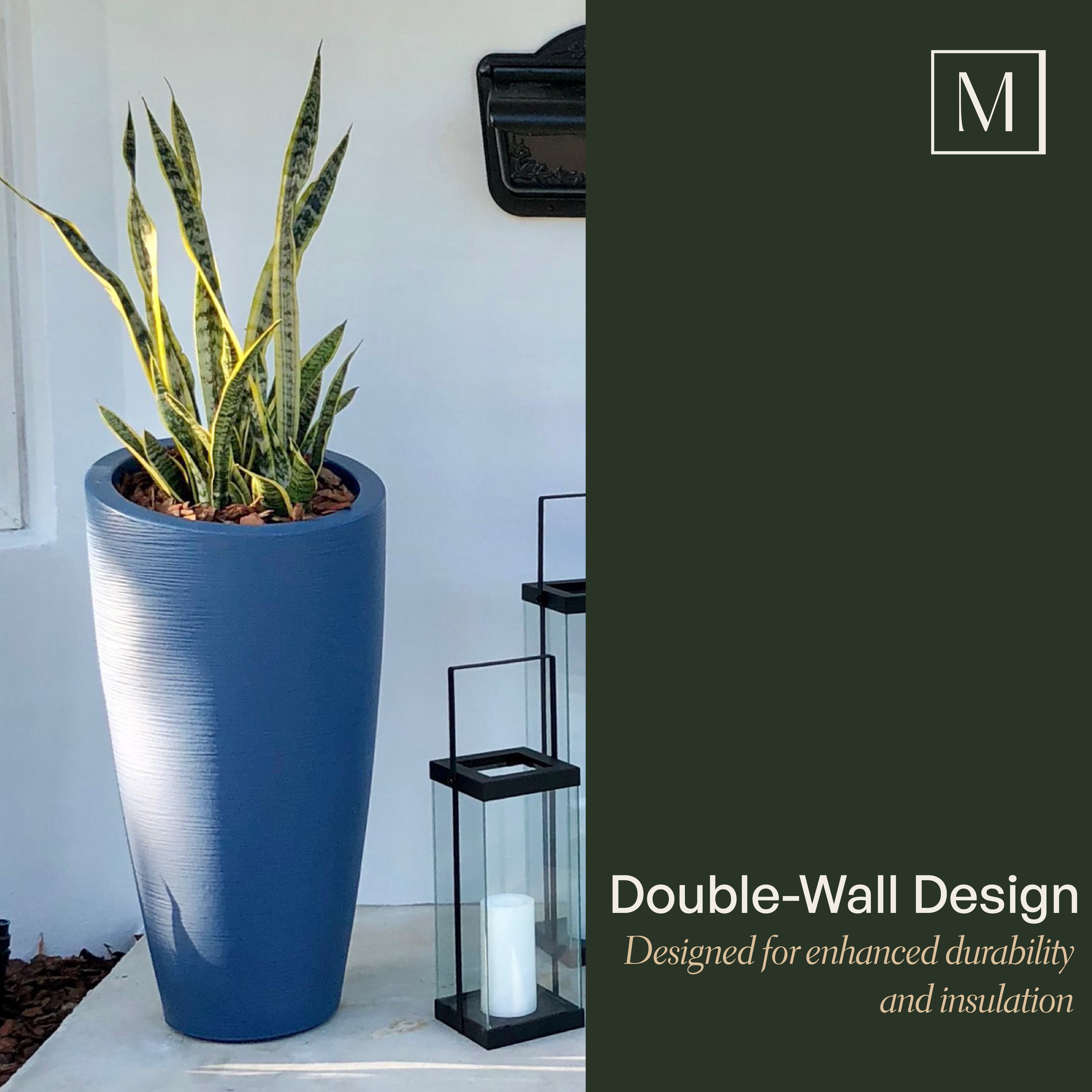 Mayne Modesto 32-Inch Tall Indoor and Outdoor Planter