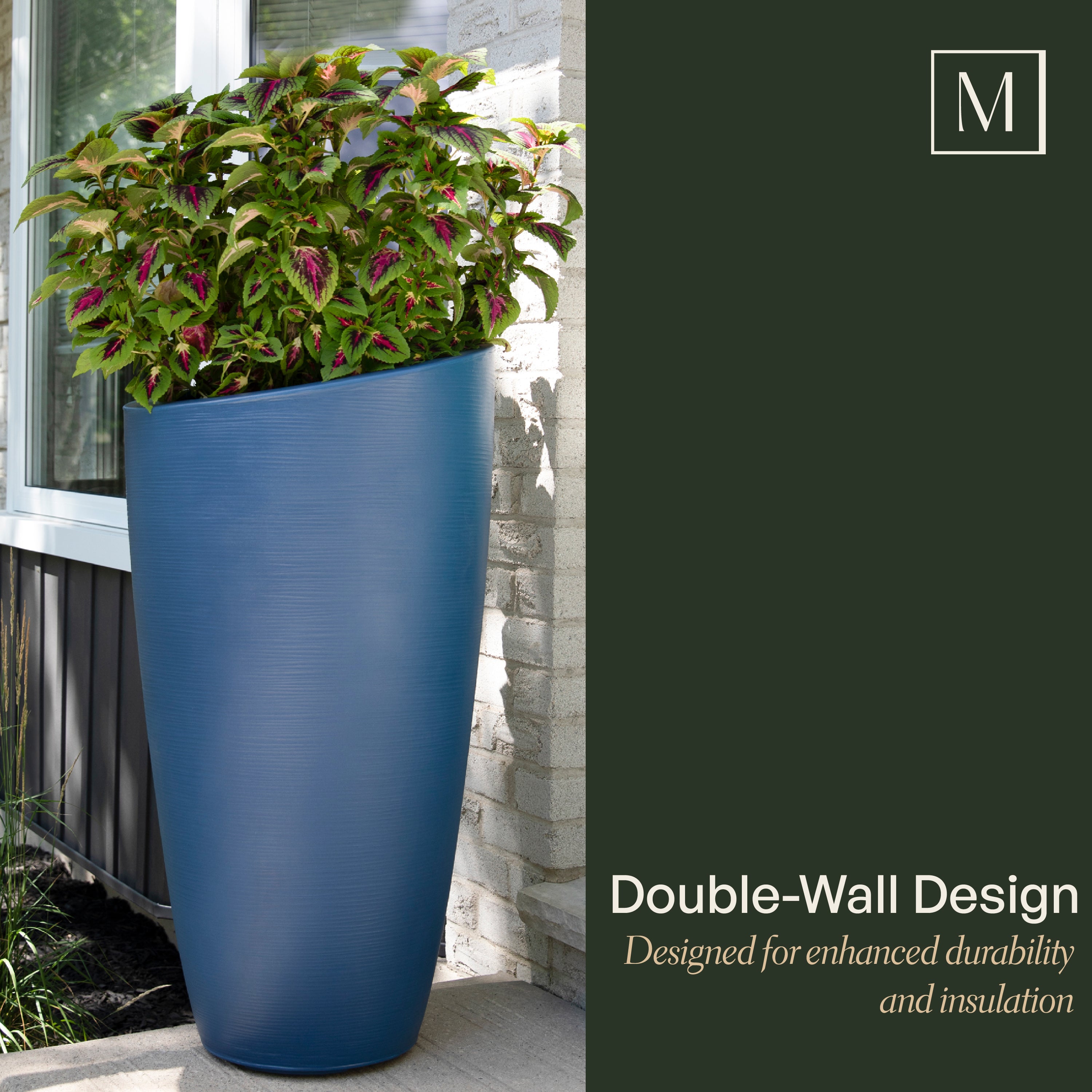 Mayne Modesto 42-Inch Tall Indoor and Outdoor Planter