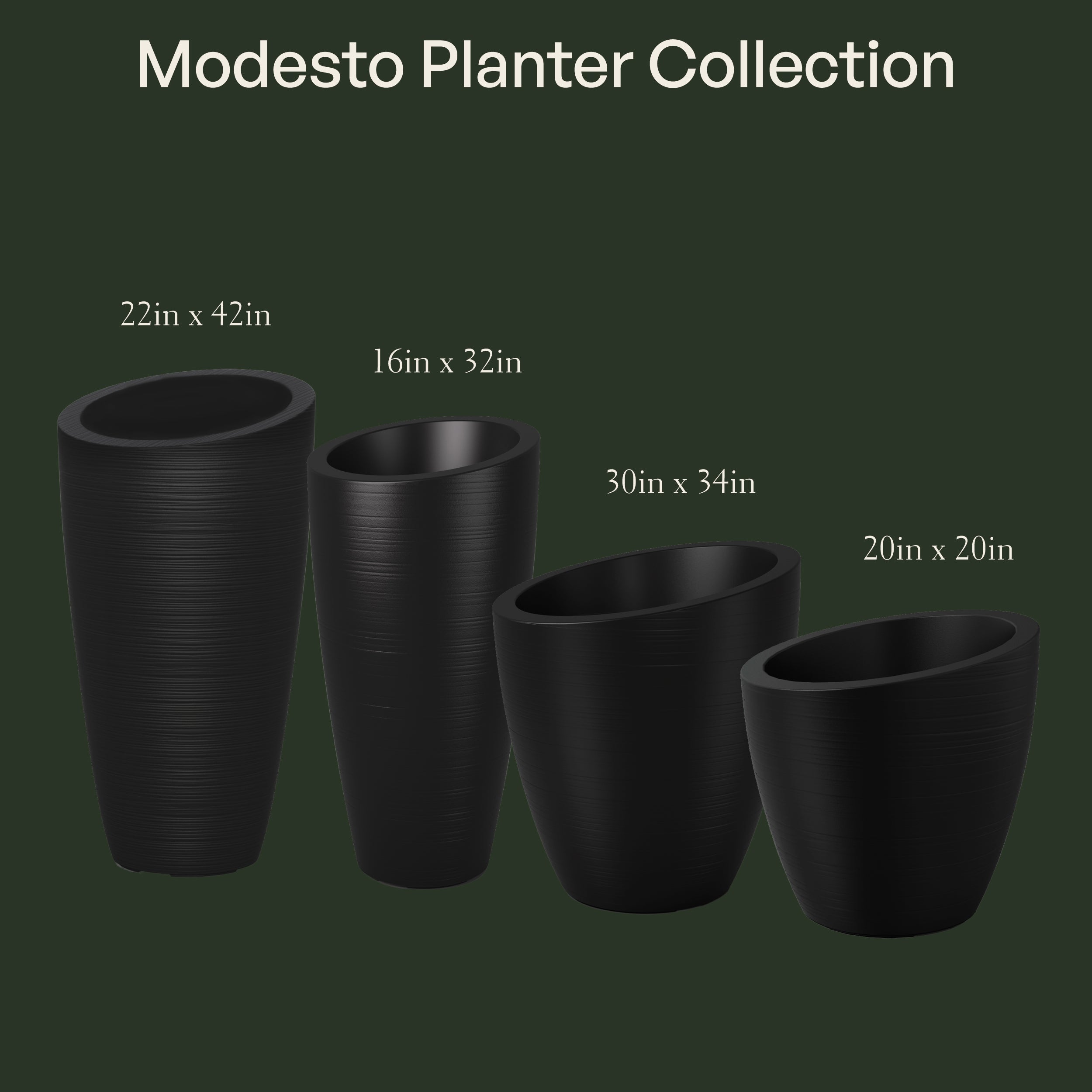 Mayne Modesto 42-Inch Tall Indoor and Outdoor Planter