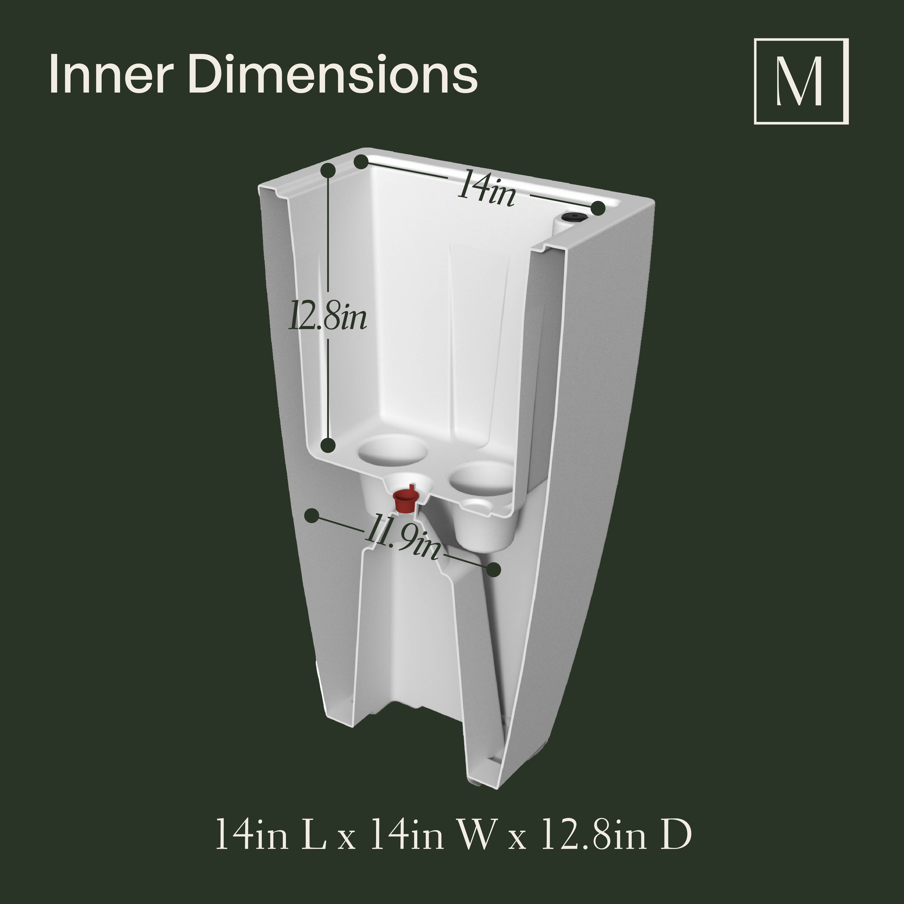 Mayne Kobi 32-Inch Self-Watering Tall Planter