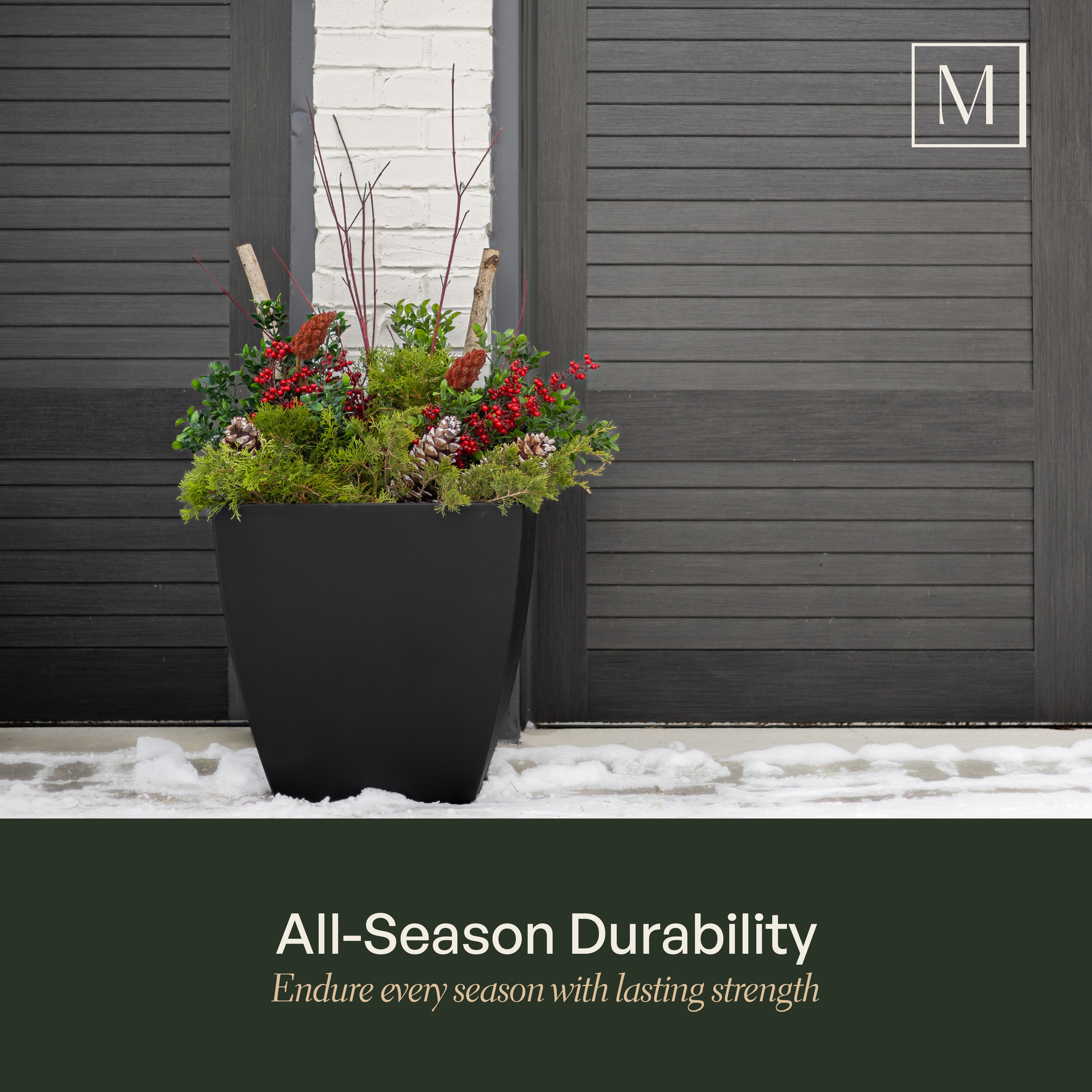 Mayne Kobi 24-Inch Self-Watering Square Planter