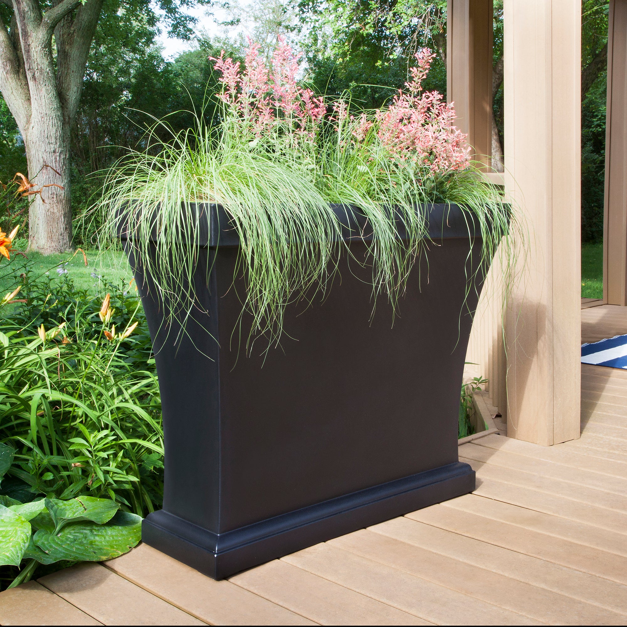 Mayne Bordeaux 40in Trough Planter