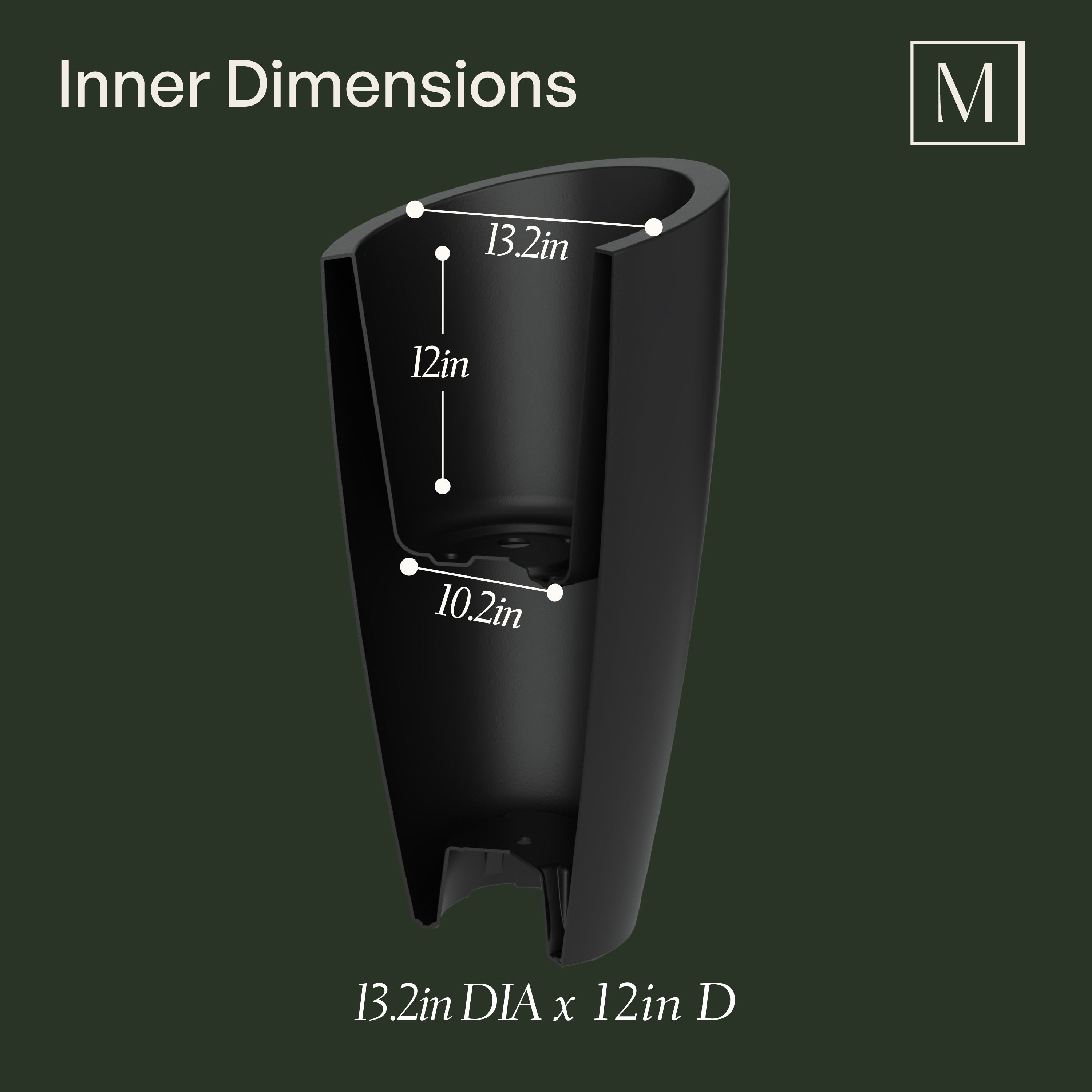 Mayne Modesto 32-Inch Tall Indoor and Outdoor Planter