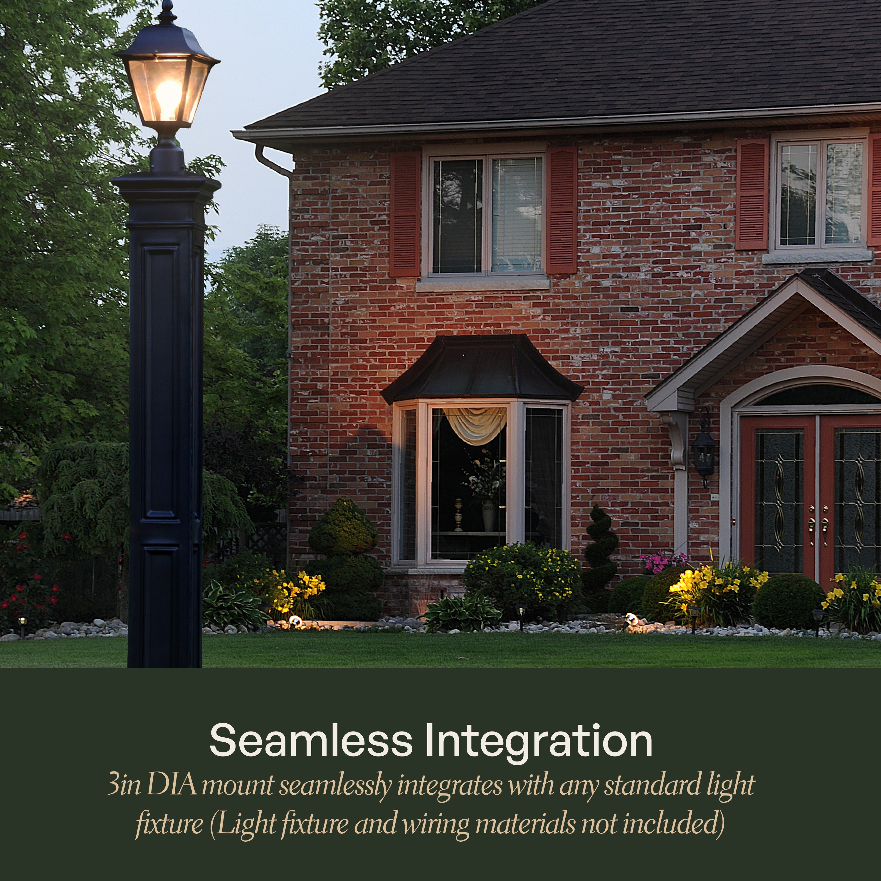 Mayne Liberty Lamp Post with PVC Mount