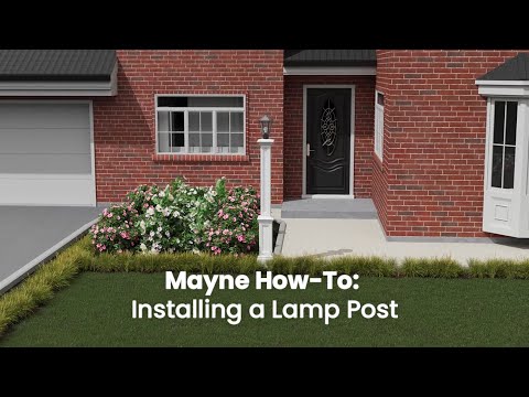 Mayne Signature Lamp Post - With Mount