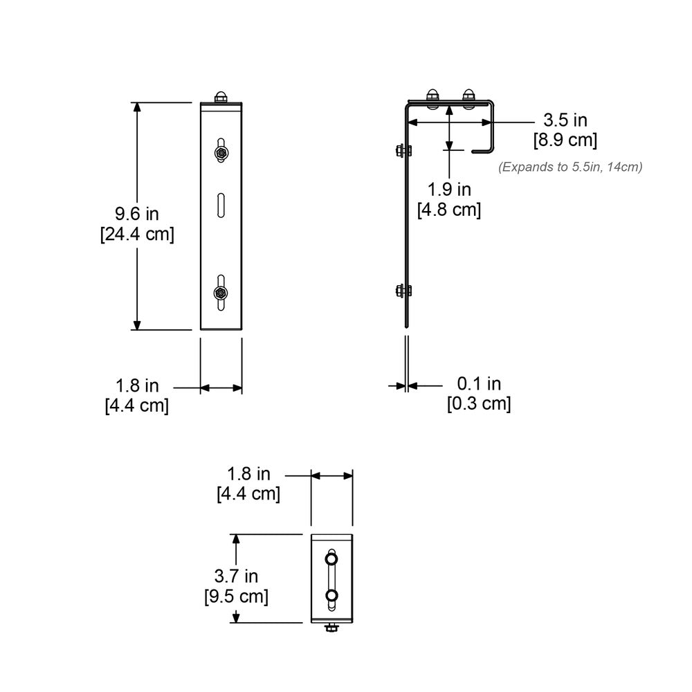 Mayne Mayne Adjustable Deck Rail Bracket