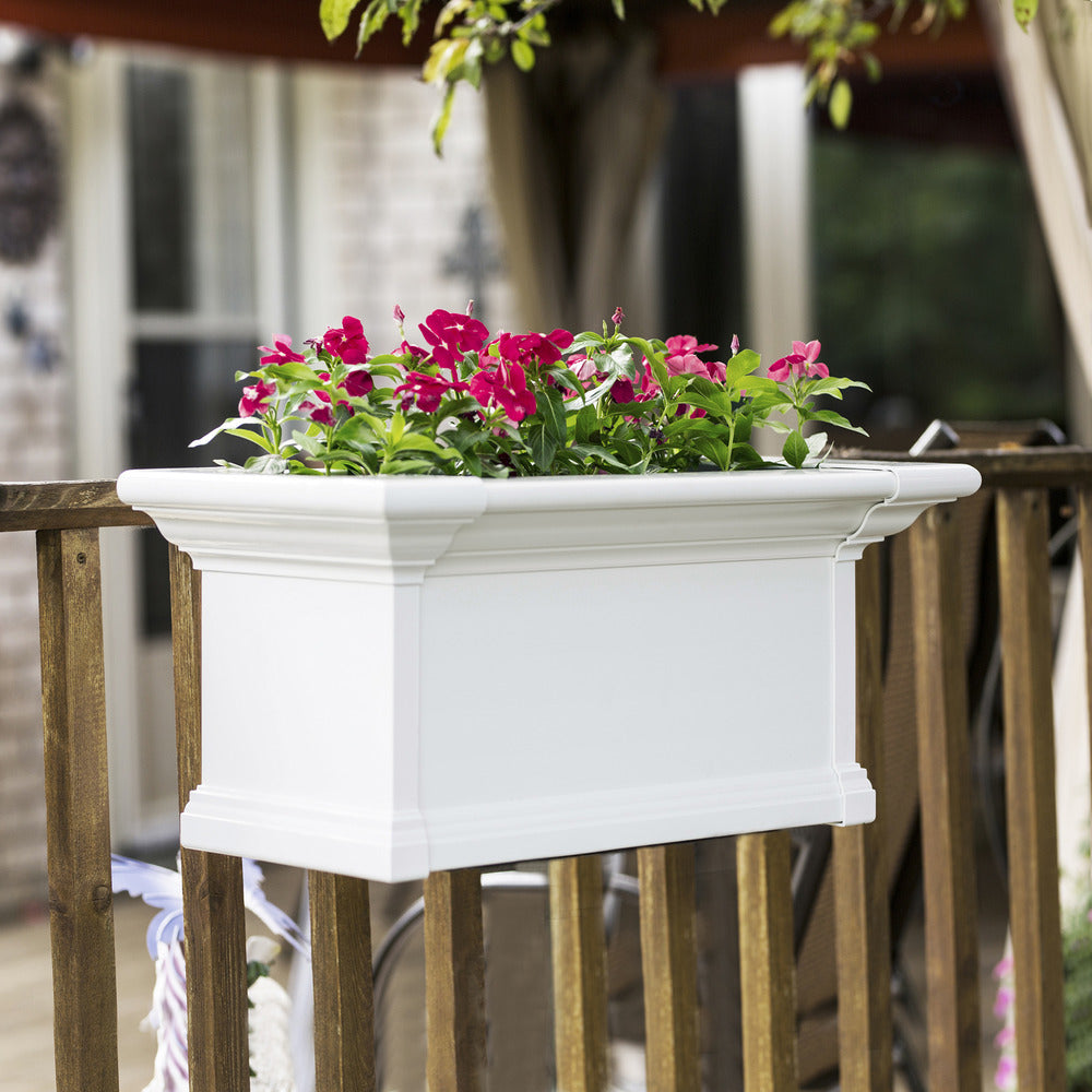 Mayne Yorkshire 2ft Self-Watering Window Box with Steel Wall Mount Brackets