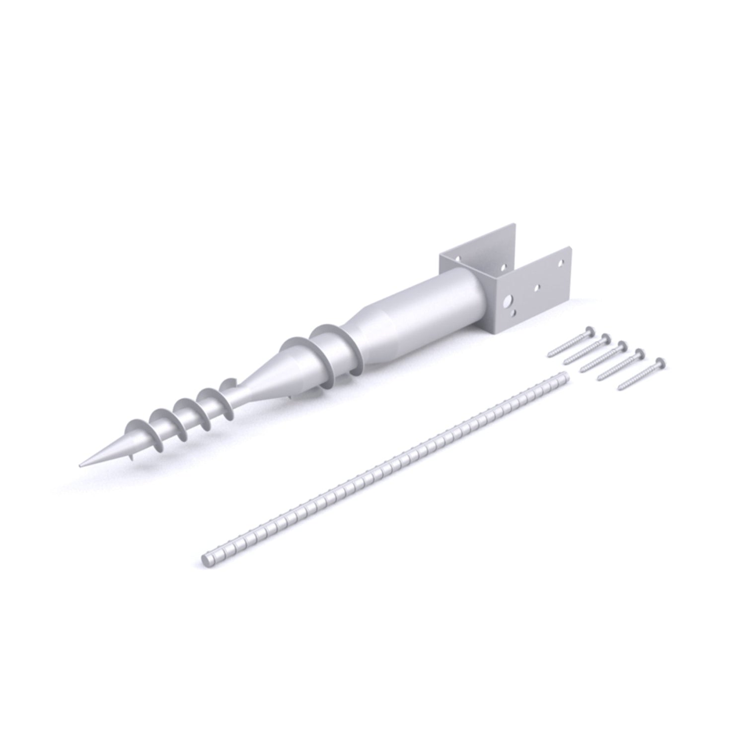 Mayne Mayne No Dig Ground Anchor - Includes Lag Bolts & Rebar