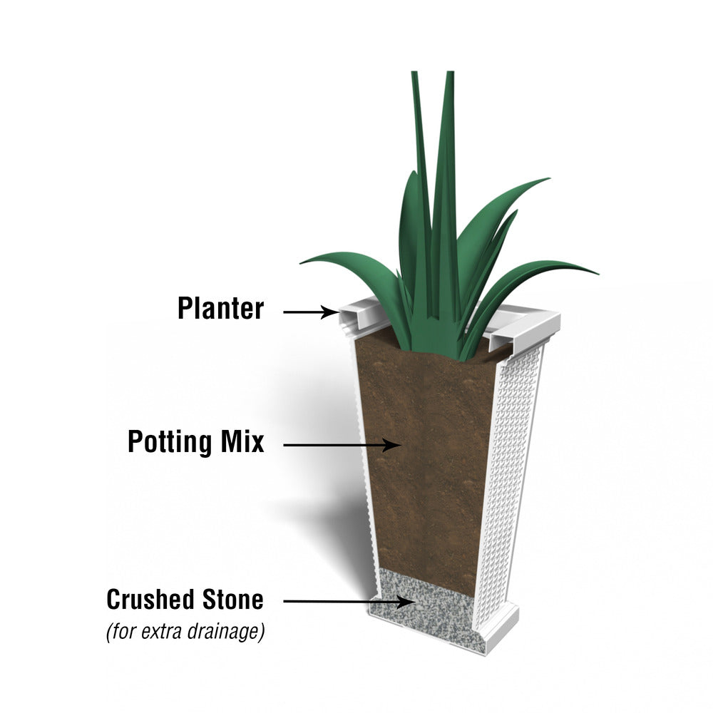 Mayne Wellington 28in Tall Planter