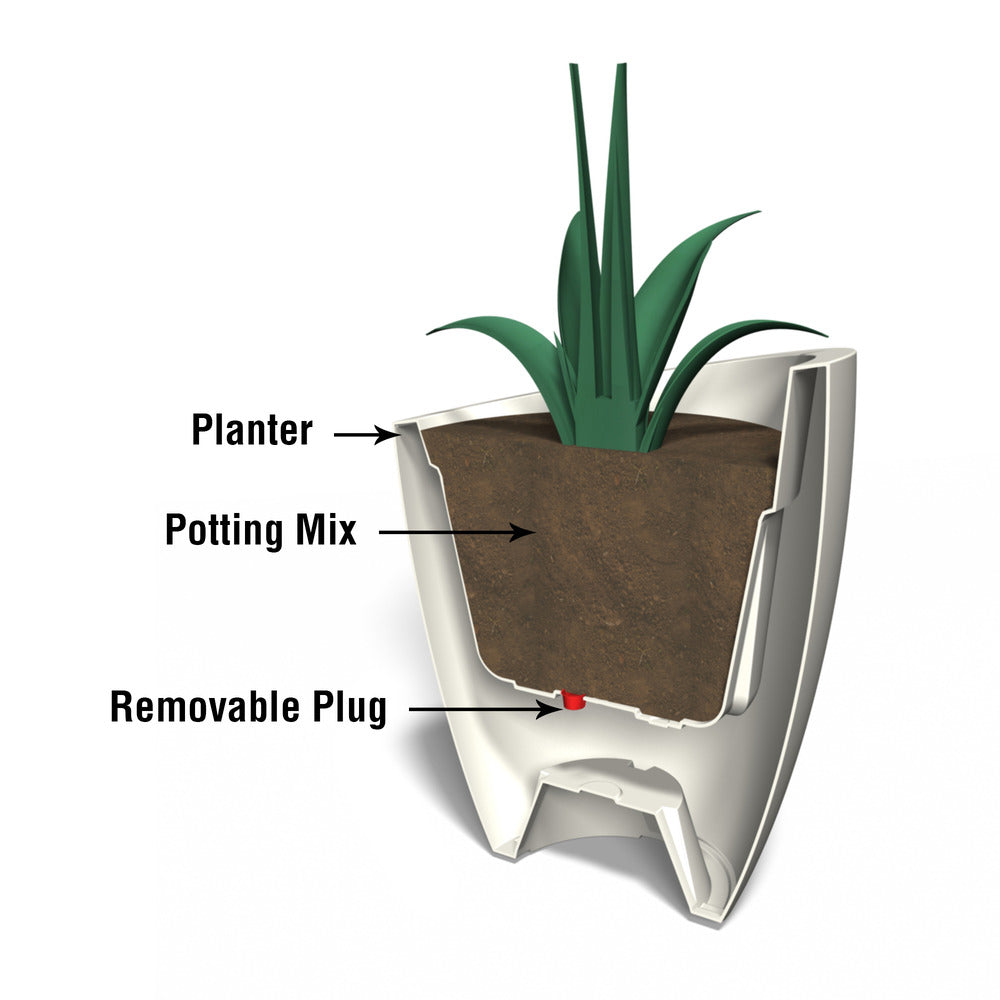 Modesto 30in Round Planter