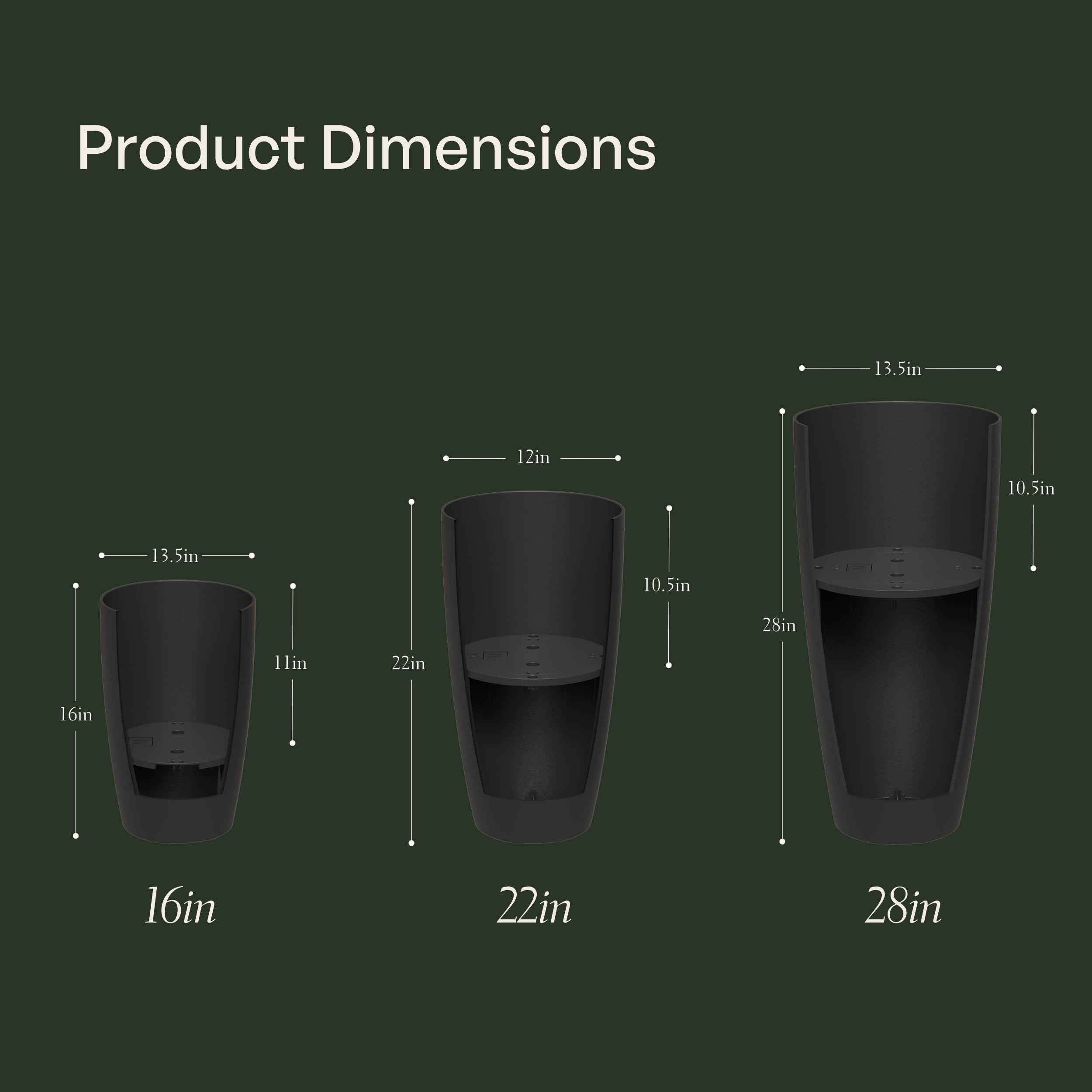 Mayne Solace Planter with Removable Planting Tray