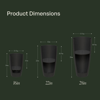 Mayne Solace Planter with Removable Planting Tray