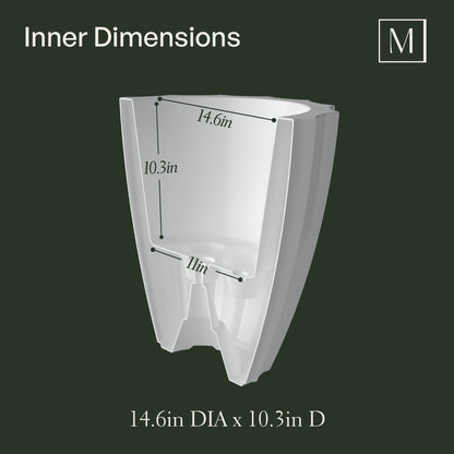 Mayne Sedona 18in Tall Planter