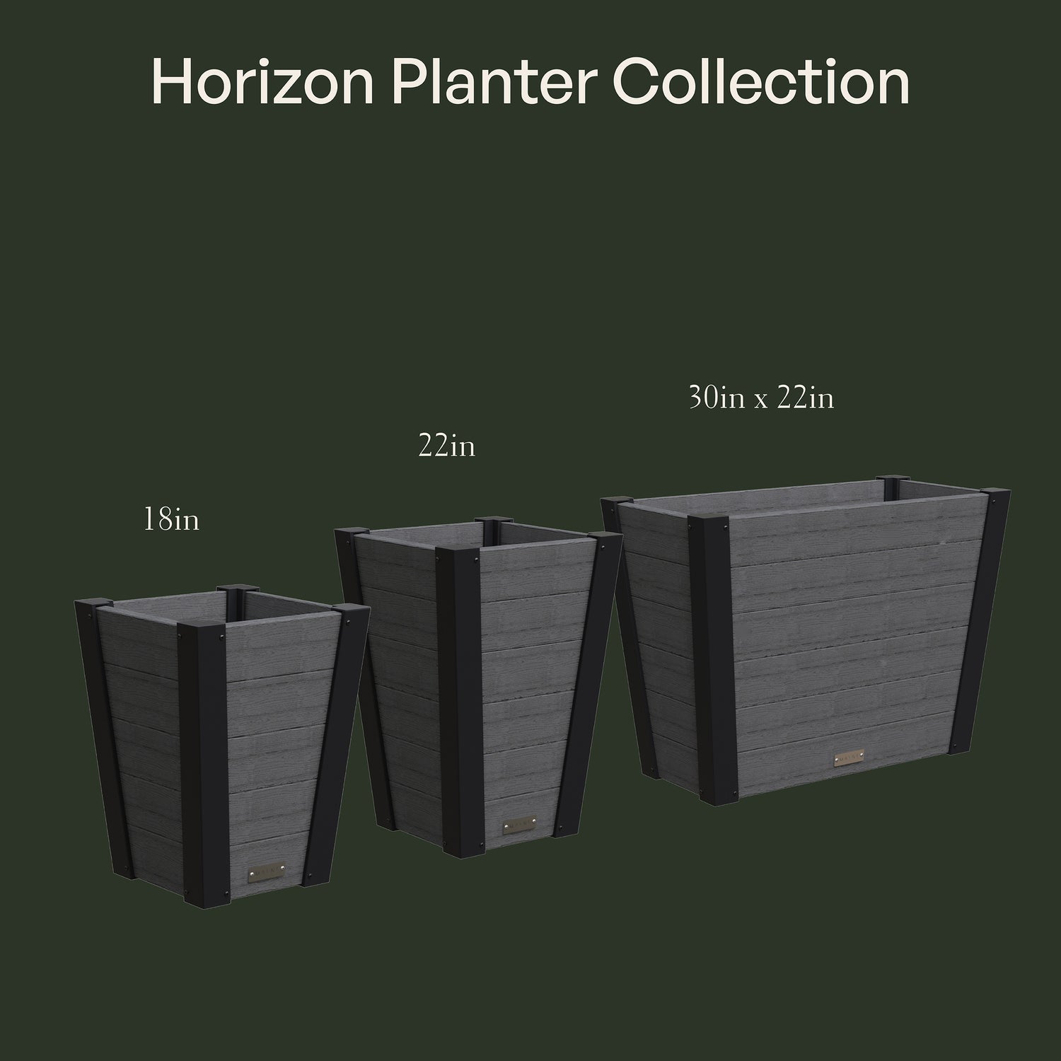 Mayne Horizon 22-Inch Tall Outdoor Planter